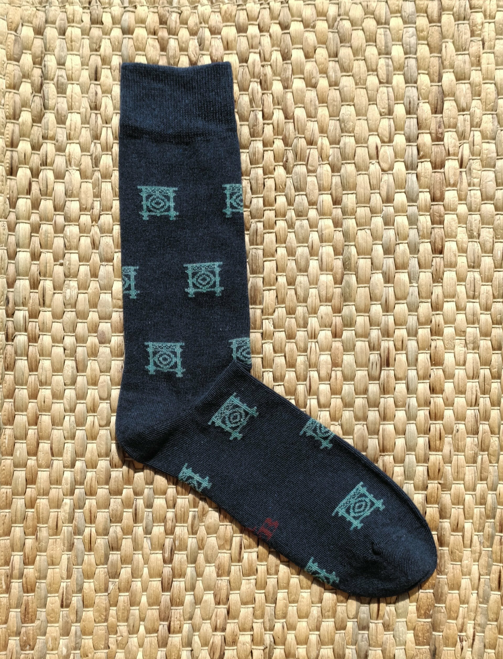 CALCETINES BARANDILLA DE LA CONCHA AZUL MARINO/VERDE B2B