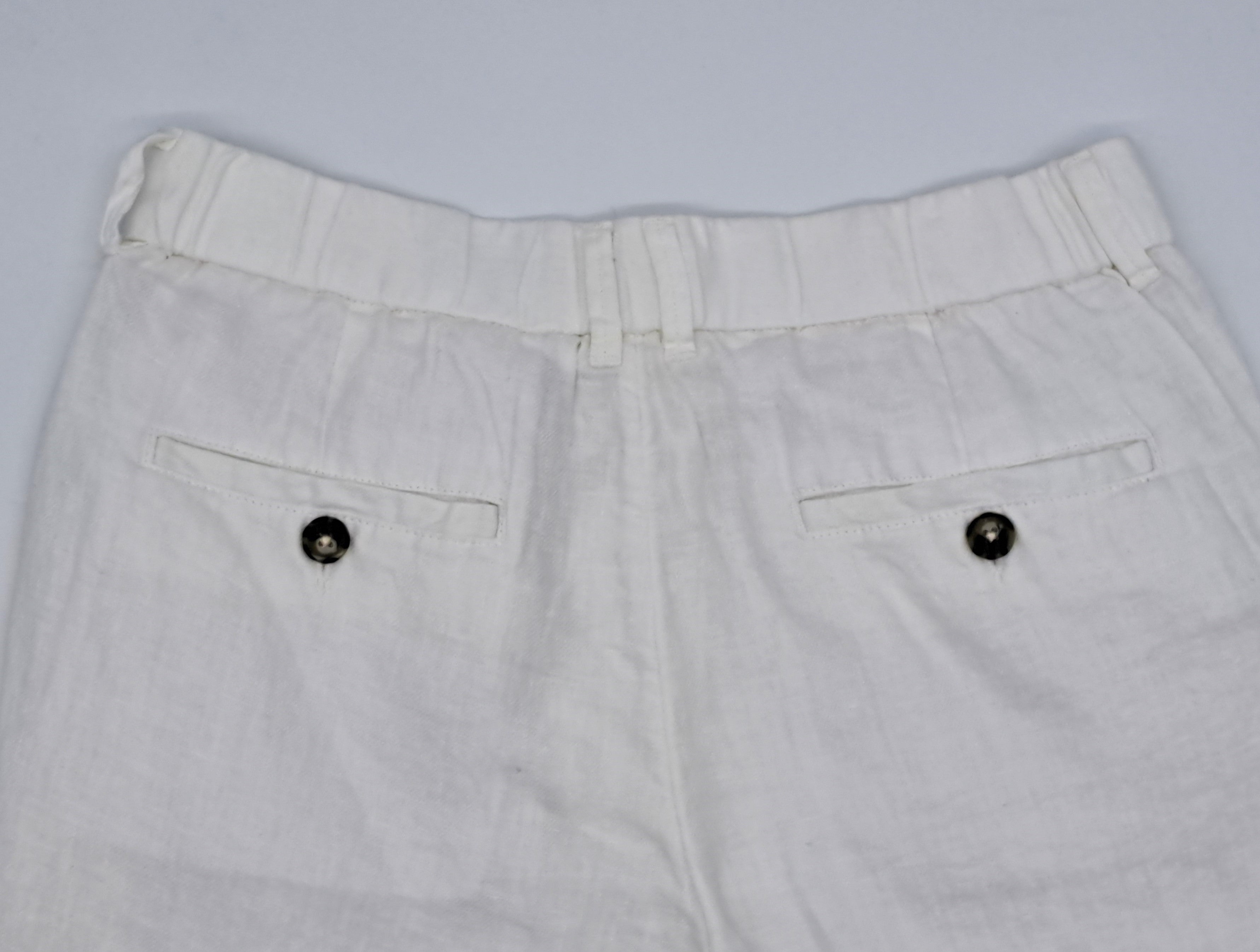 WHITE LINEN BERMUDA