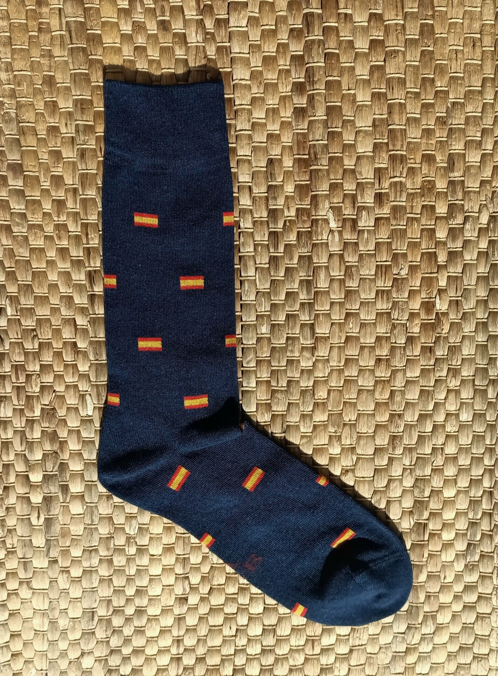 CALCETINES BANDERA ESPAÑA AZUL MARINO B2B