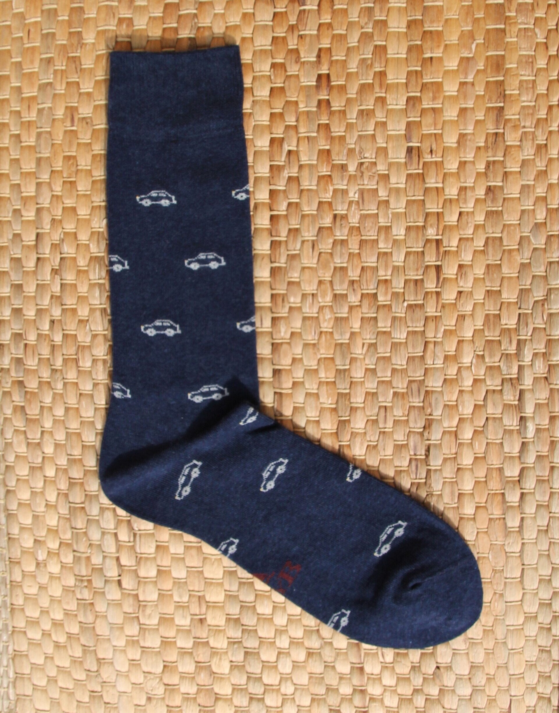 CALCETINES COCHE AZUL MARINO-GRIS B2B