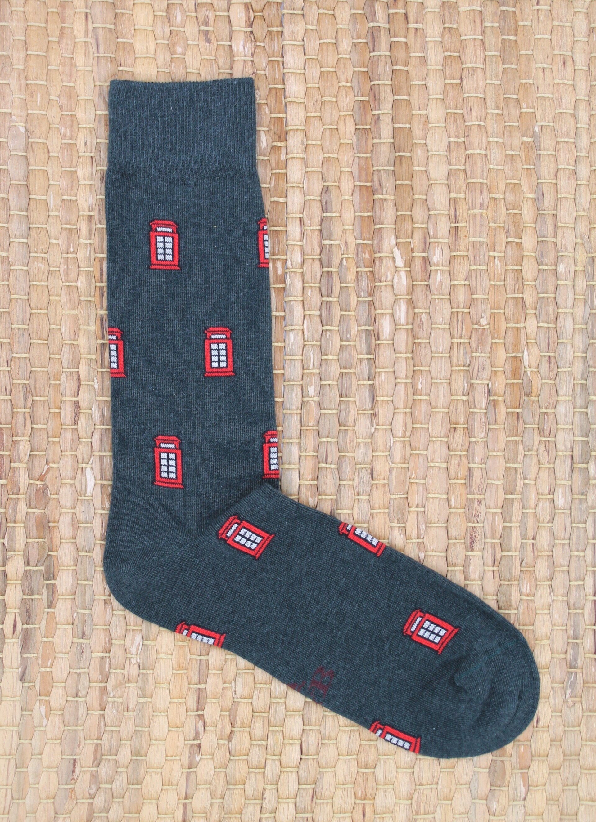 CALCETINES CABINA LONDRES VERDE BOTELLA B2B