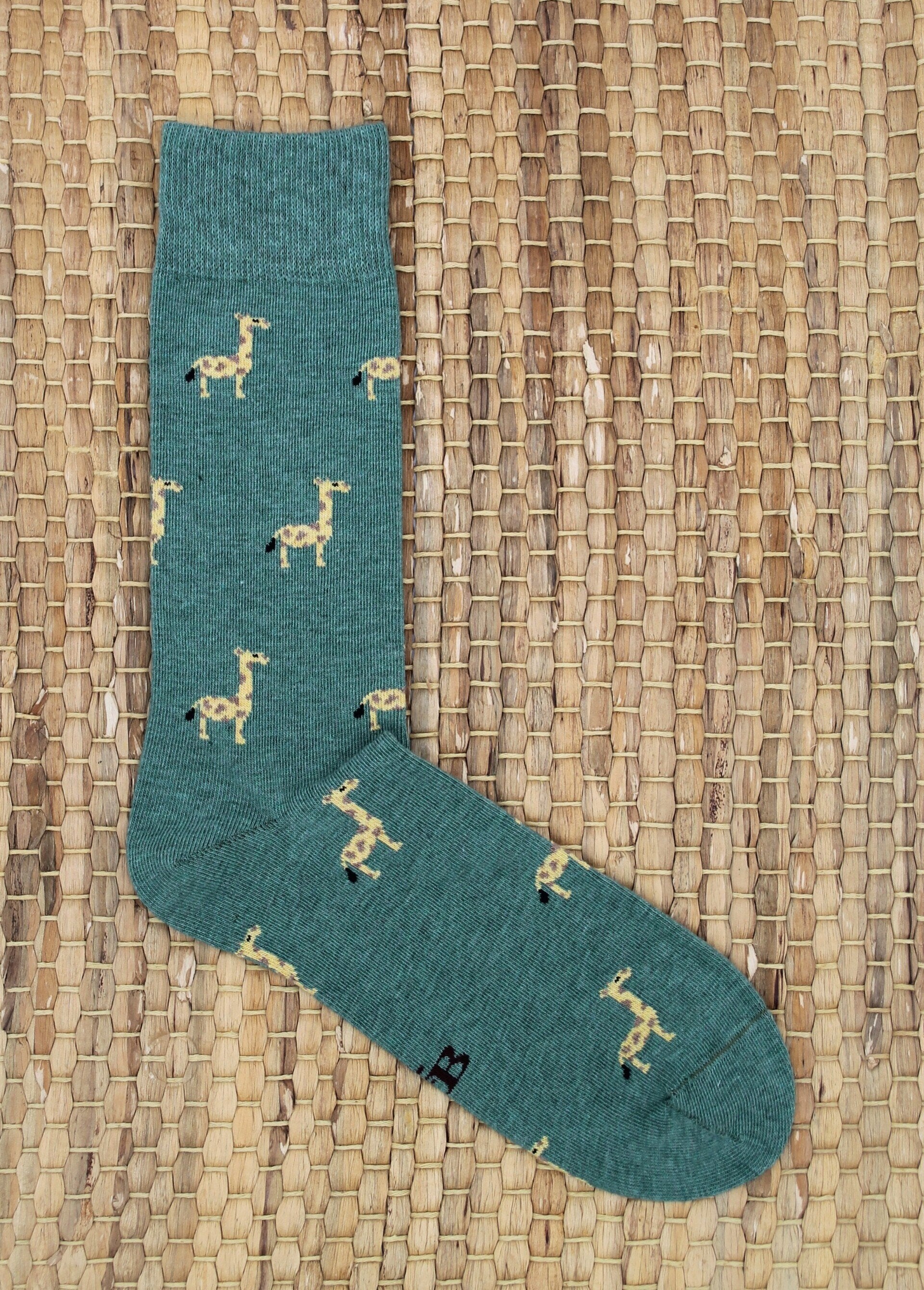 CALCETINES JIRAFAS VERDE B2B