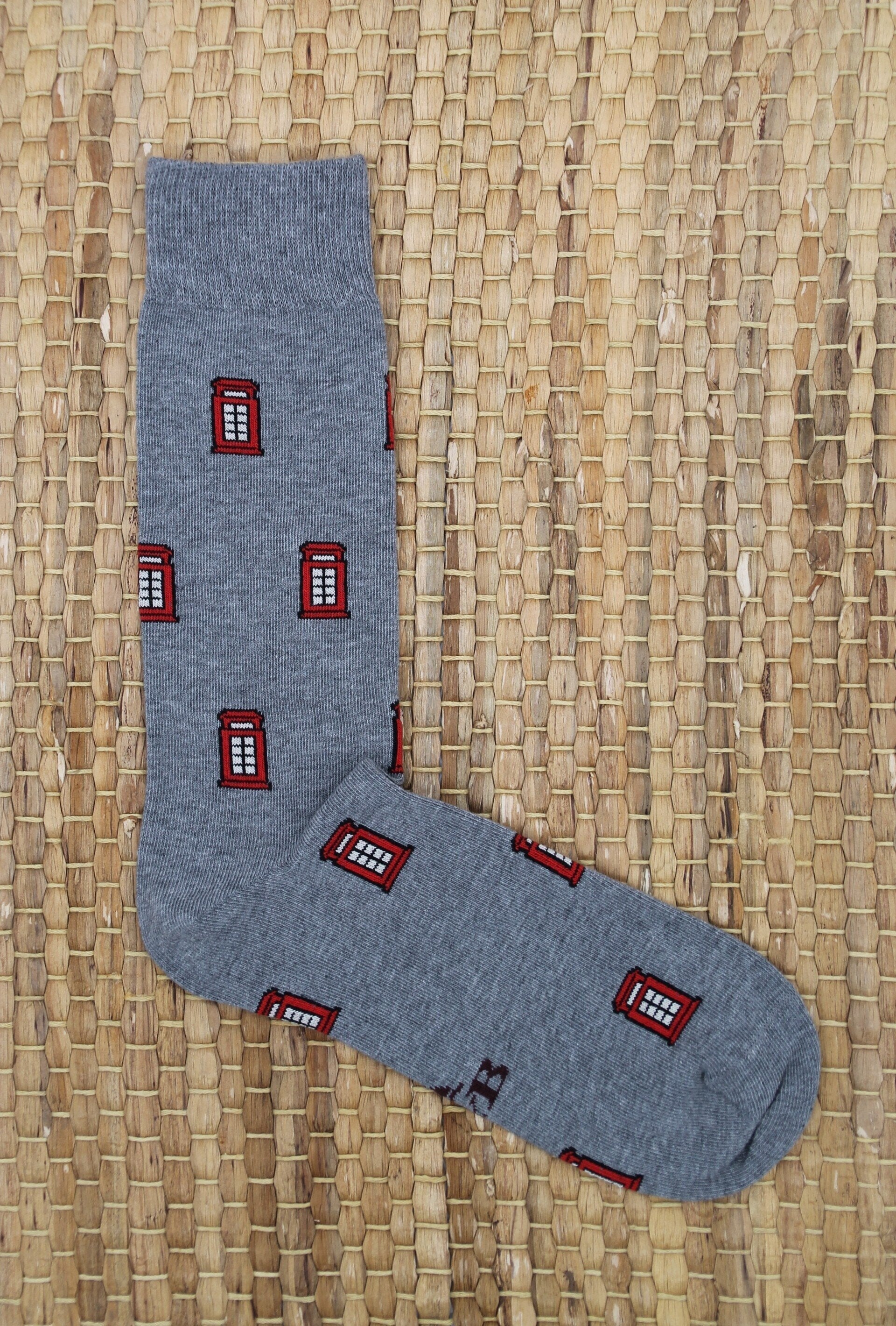 CALCETINES CABINA LONDRES GRIS CLARO B2B