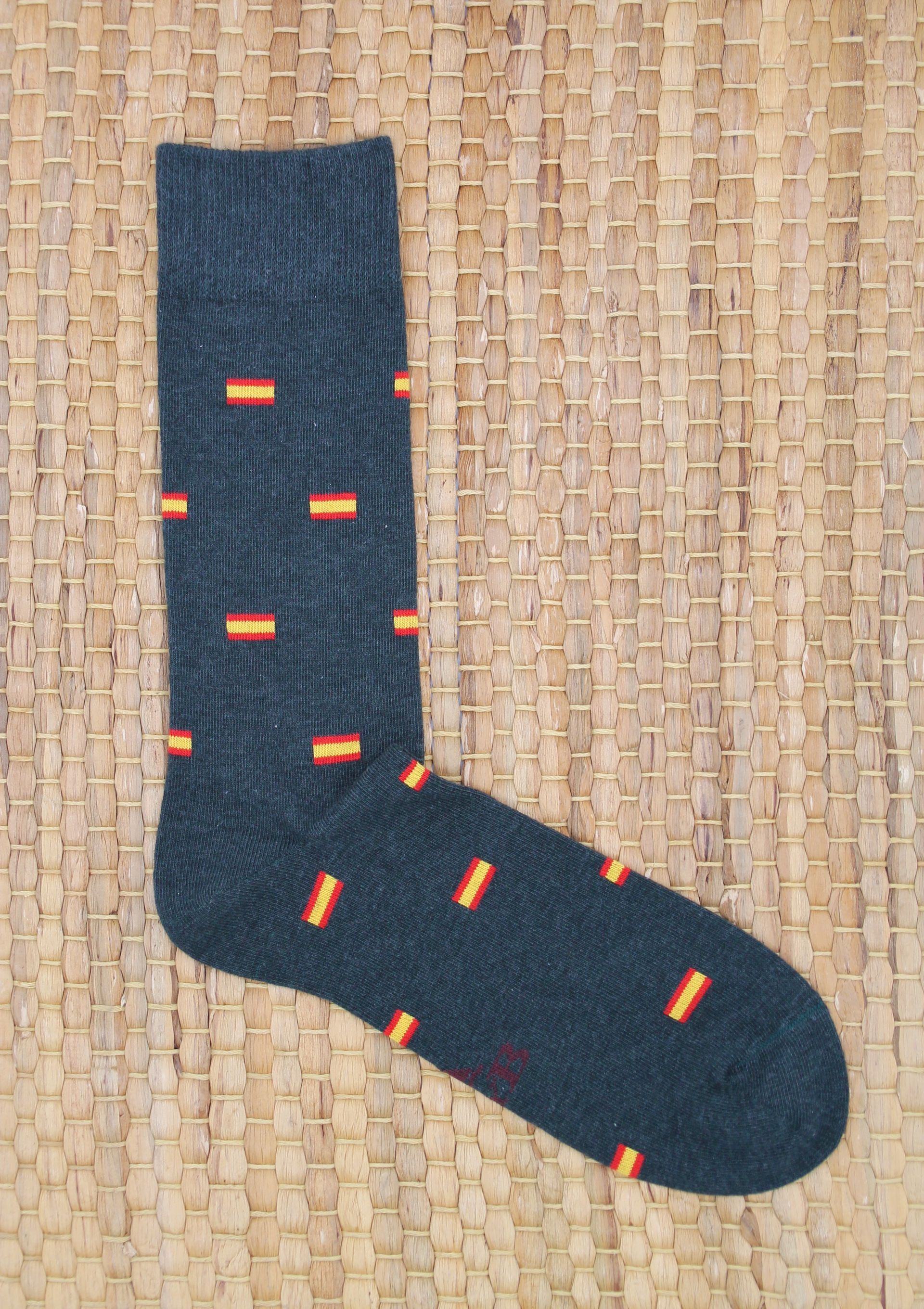 CALCETINES BANDERA ESPAÑA VERDE BOTELLA B2B