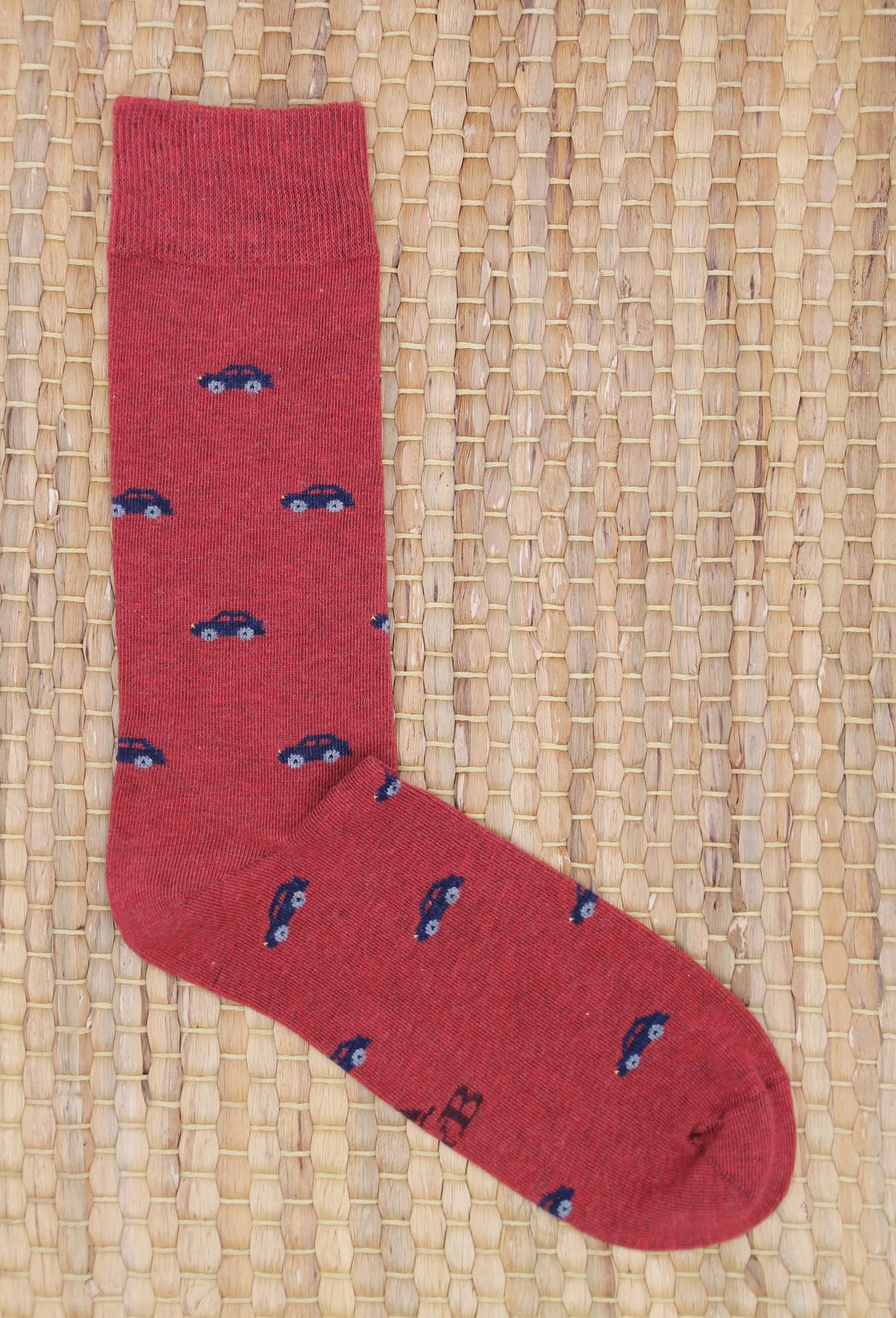 CALCETINES COCHE TEJA - AZUL MARINO B2B