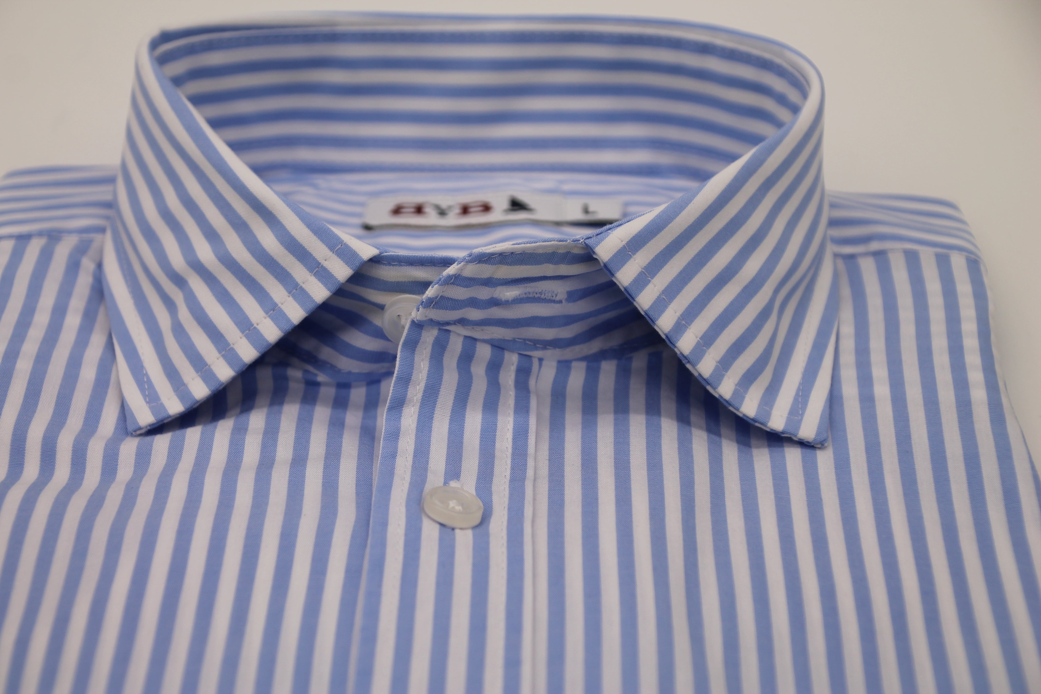 CAMISA RAYAS AZUL CLARO Y BLANCAS