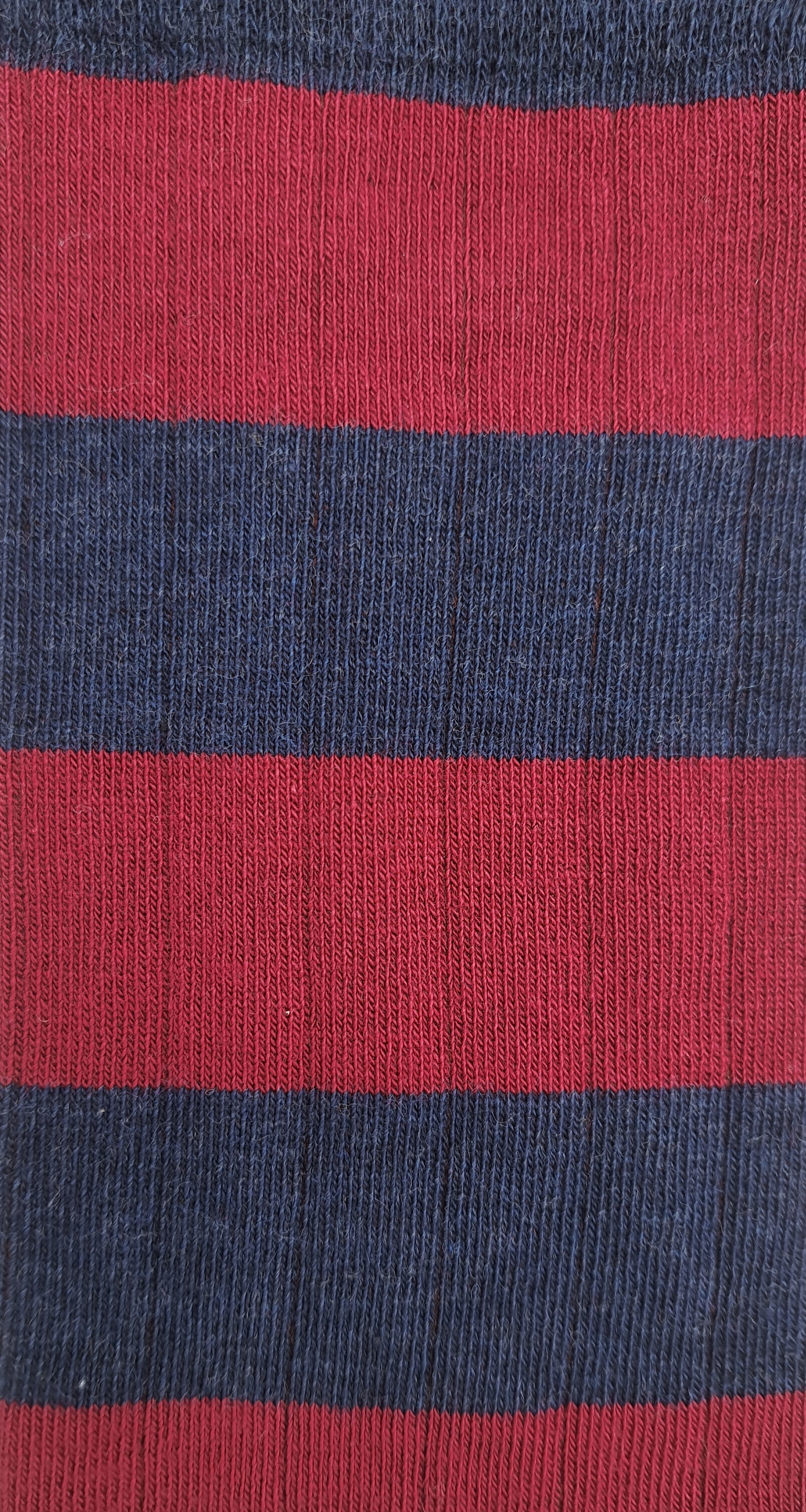 CALCETINES CANALÉ RAYAS GRANATES - AZUL MARINO