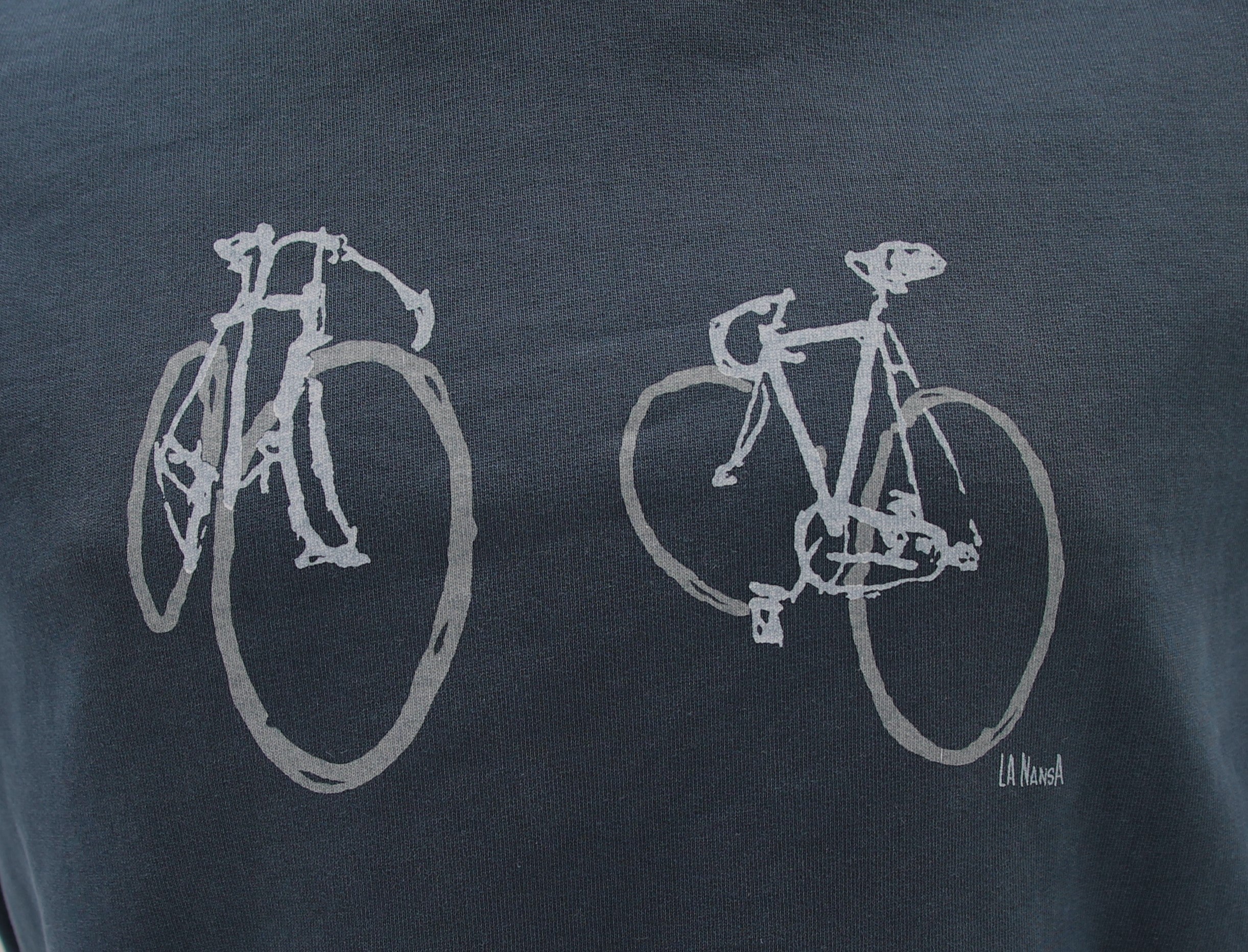 NAVY BLUE T-SHIRT EMBROIDERED LOGO