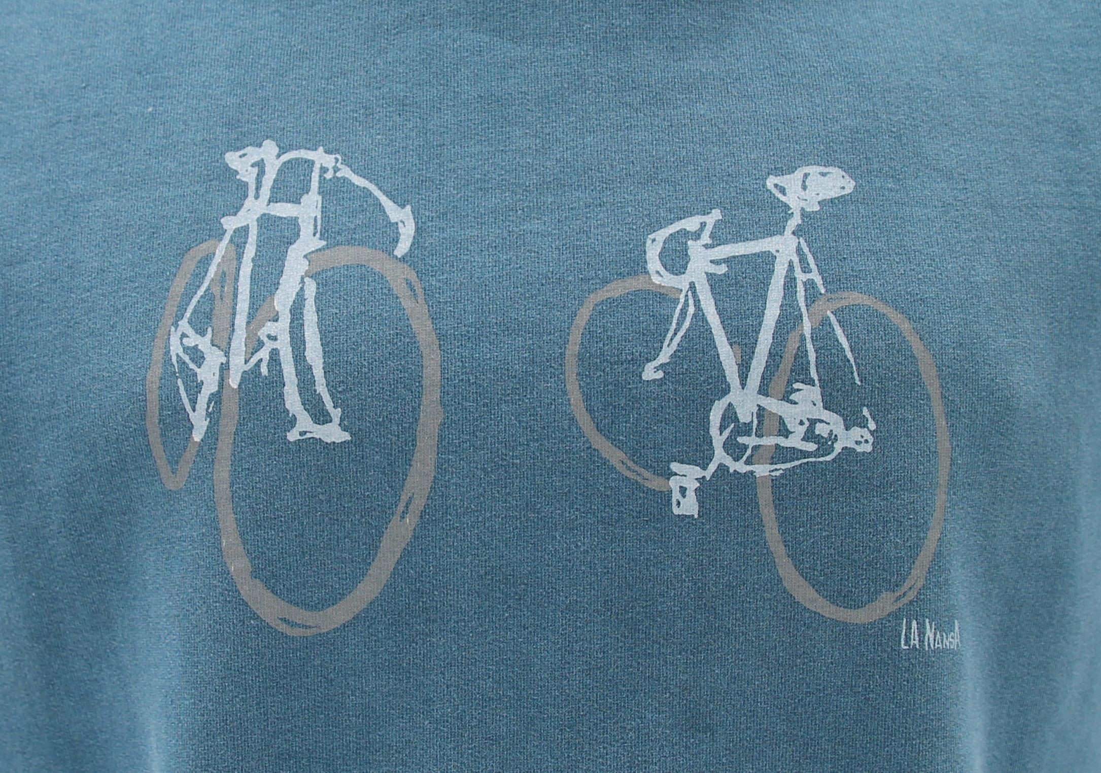 NAVY BLUE T-SHIRT EMBROIDERED LOGO