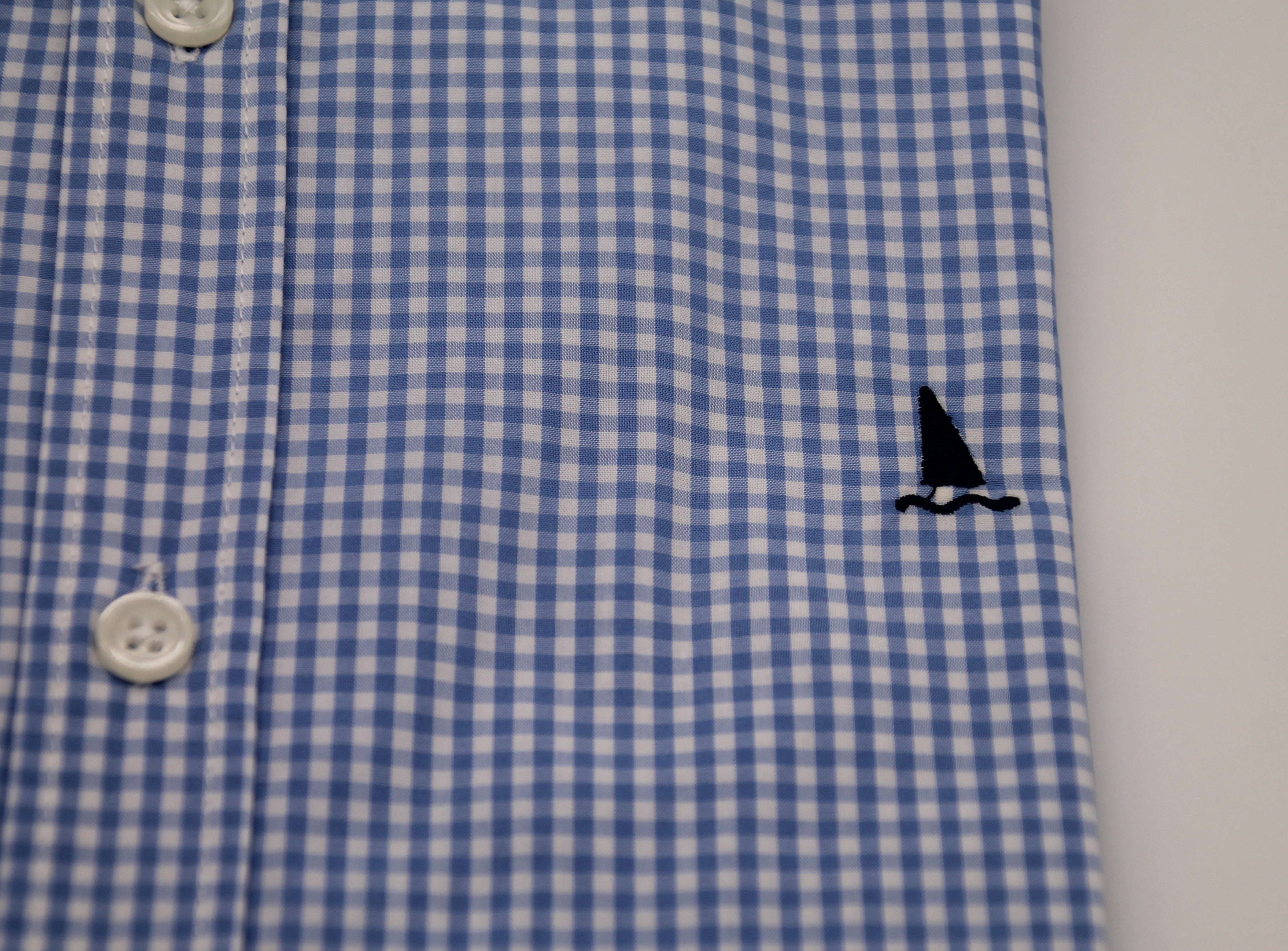 CAMISA CUADRO VICHY AZUL CLARO