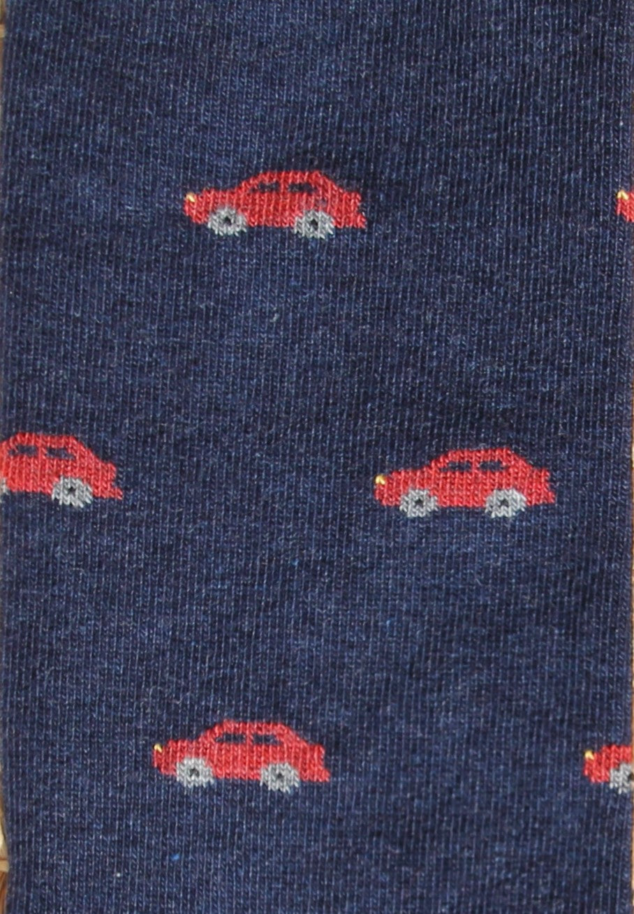 CALCETINES COCHE AZUL MARINO-GRANATE