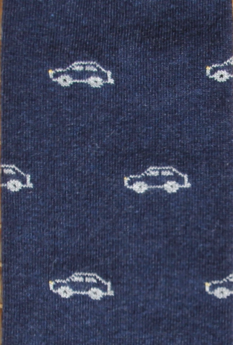 CALCETINES COCHE AZUL MARINO-GRIS