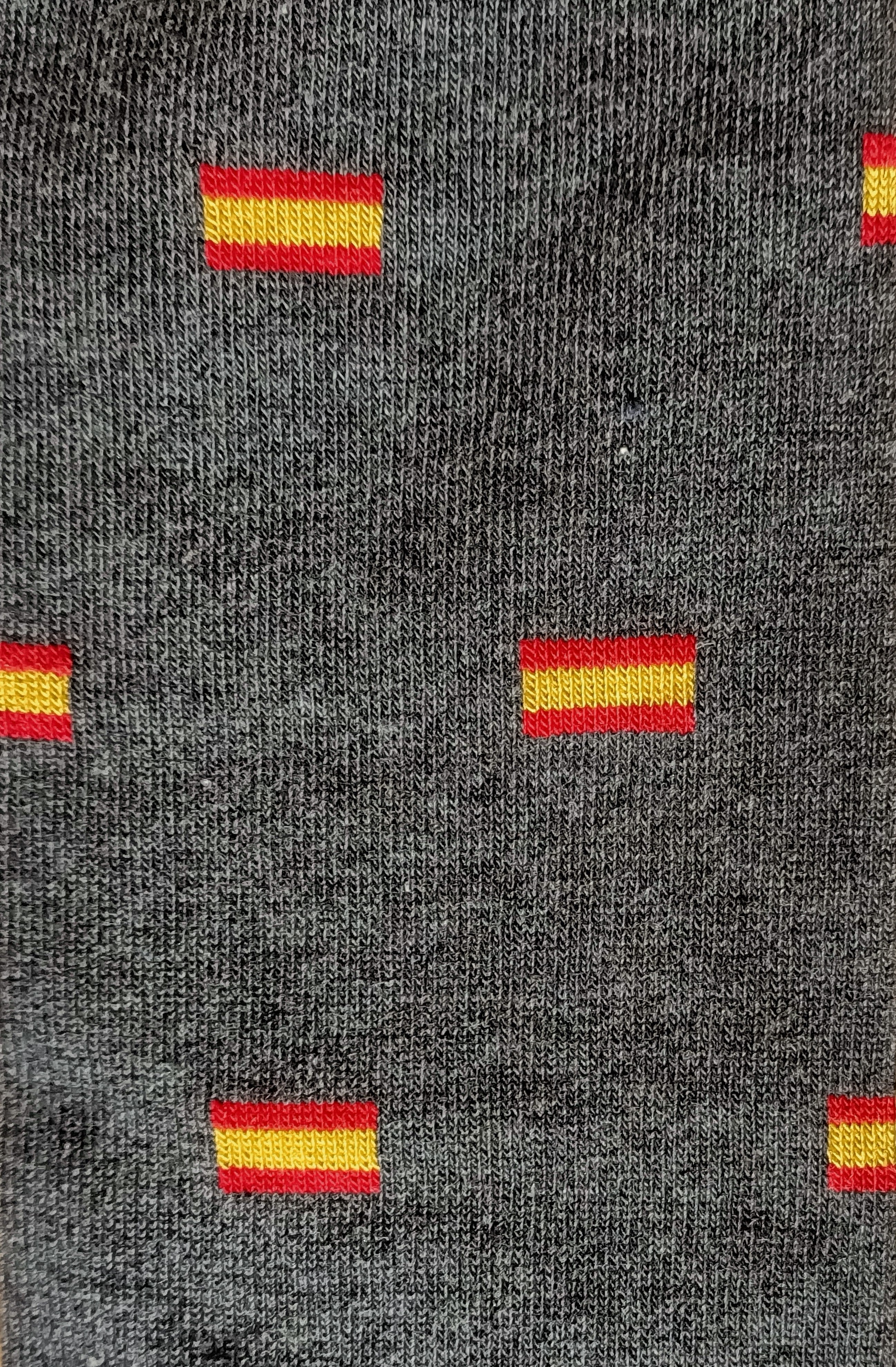 CALCETINES BANDERA ESPAÑA GRIS B2B