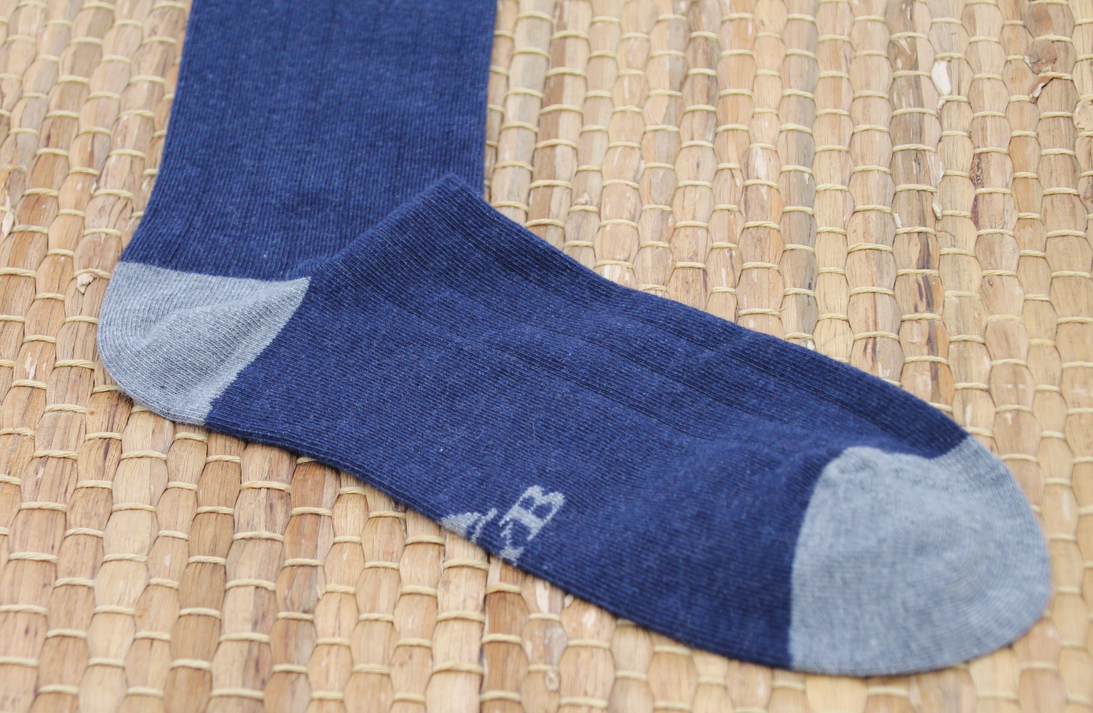 CALCETINES CANALÉ AZUL MARINO - GRIS B2B