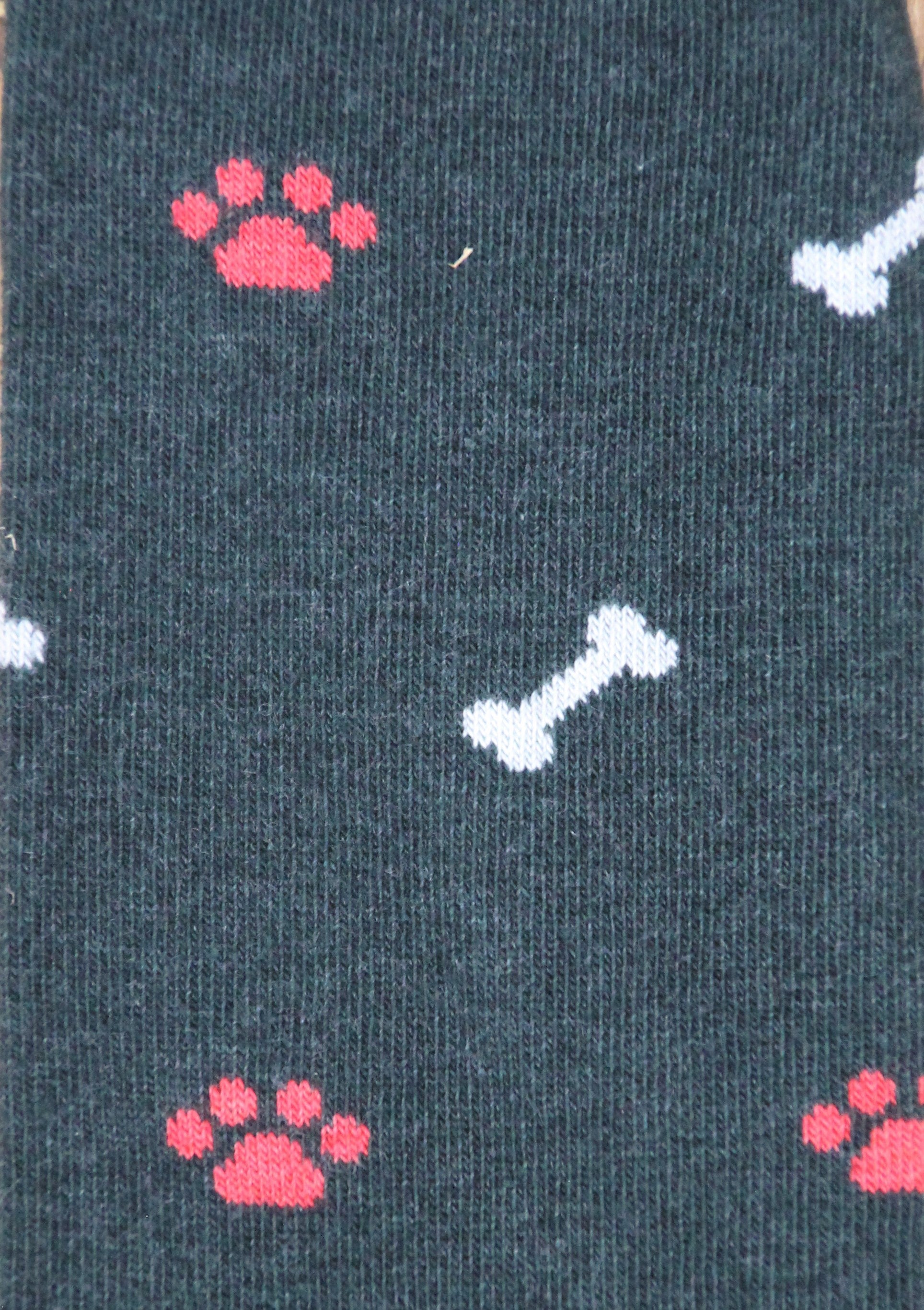 CALCETINES HUELLAS Y HUESOS VERDE BOTELLA B2B