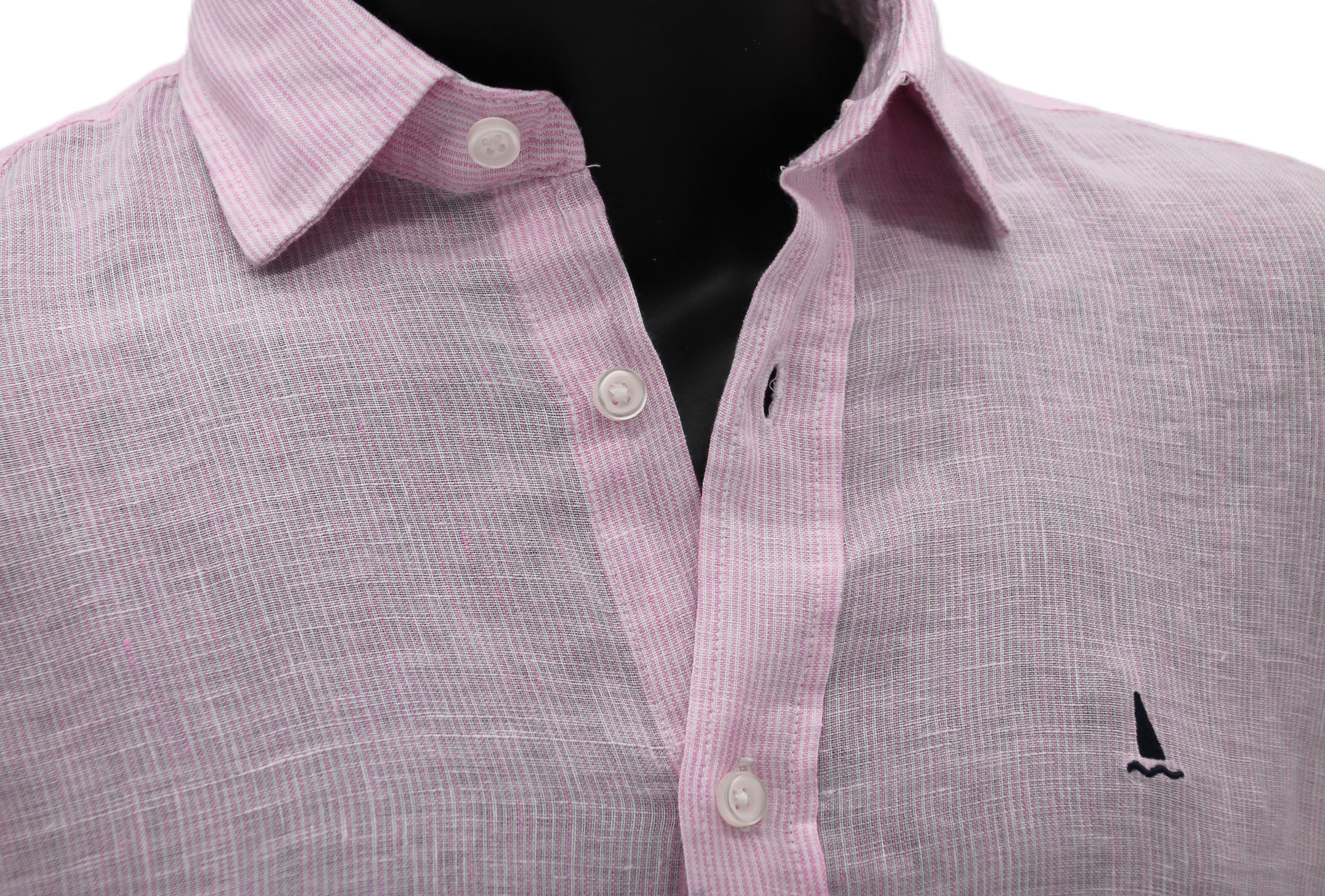 CAMISA MILRAYAS ROSAS Y BLANCAS