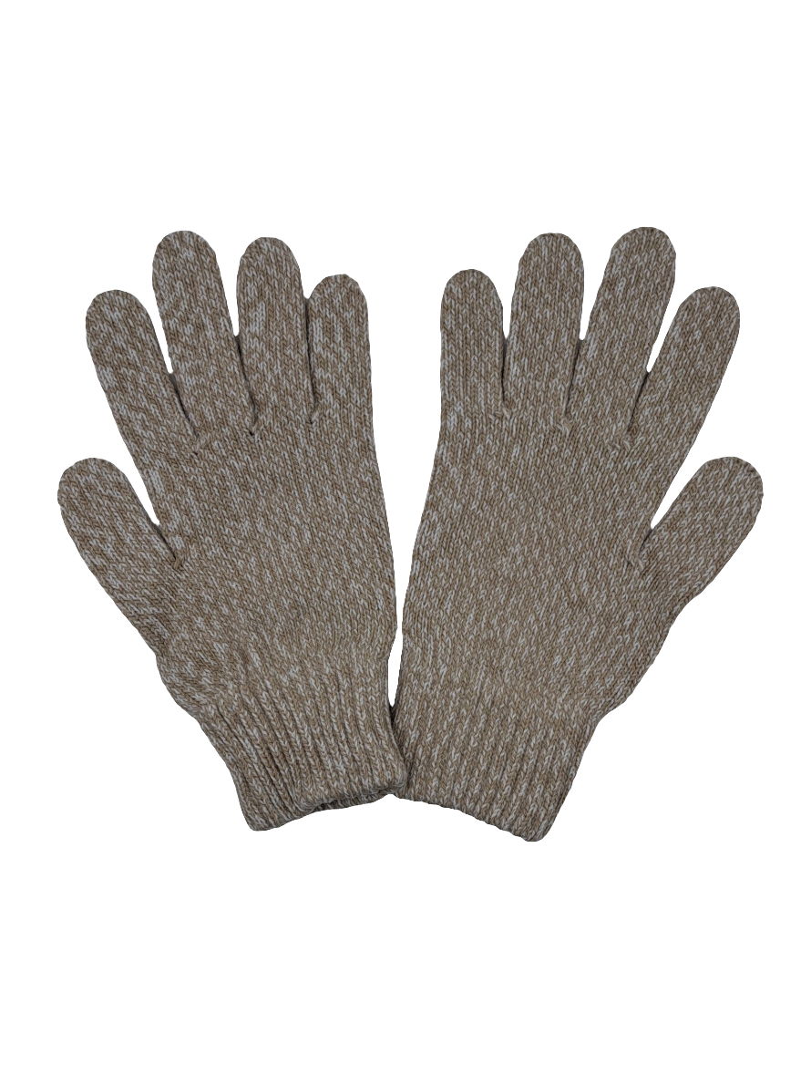 GUANTES JASPEADOS BEIGE