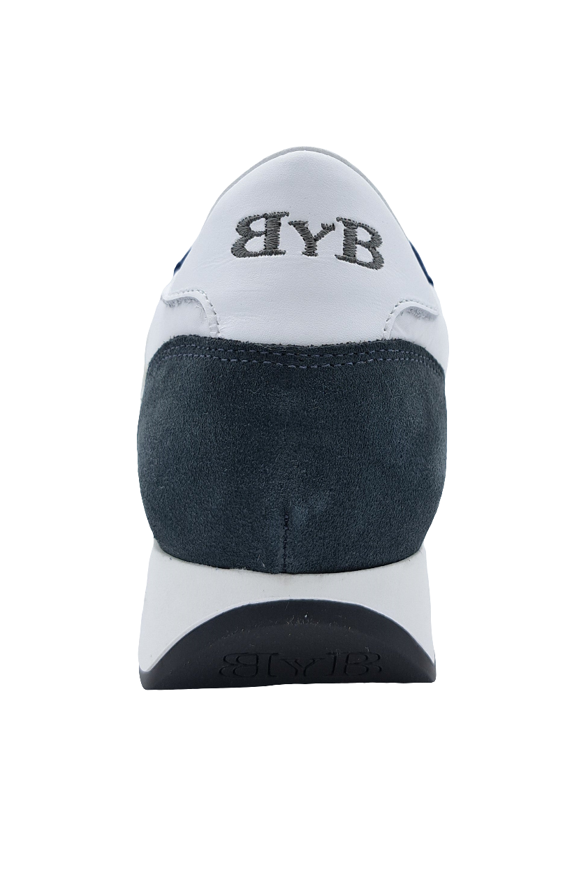 NAVY BLUE T-SHIRT EMBROIDERED LOGO
