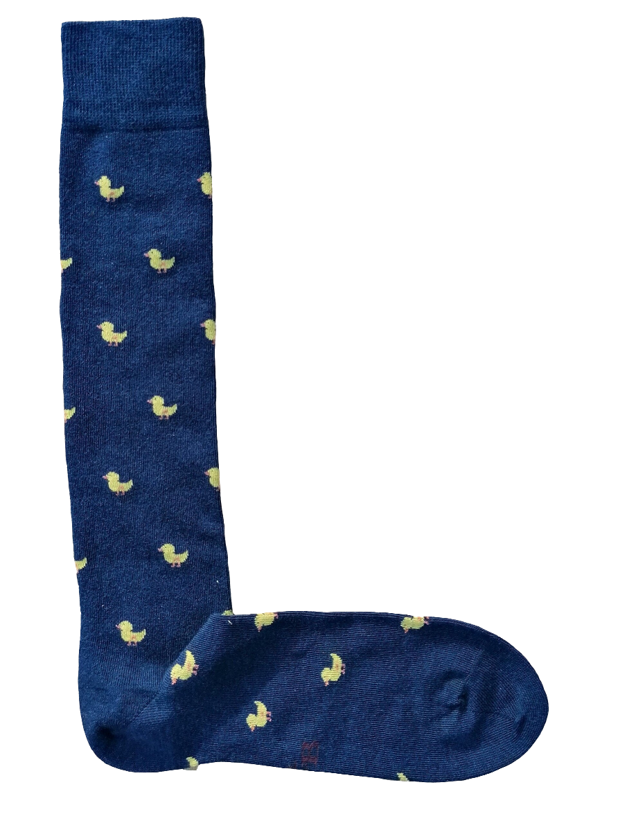NAVY BLUE CHICKS LONG SOCKS