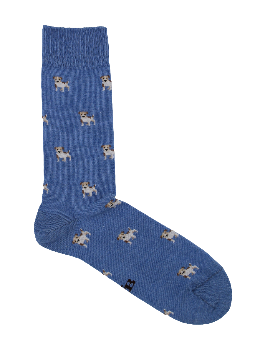 CALCETINES JACK RUSSEL AZUL