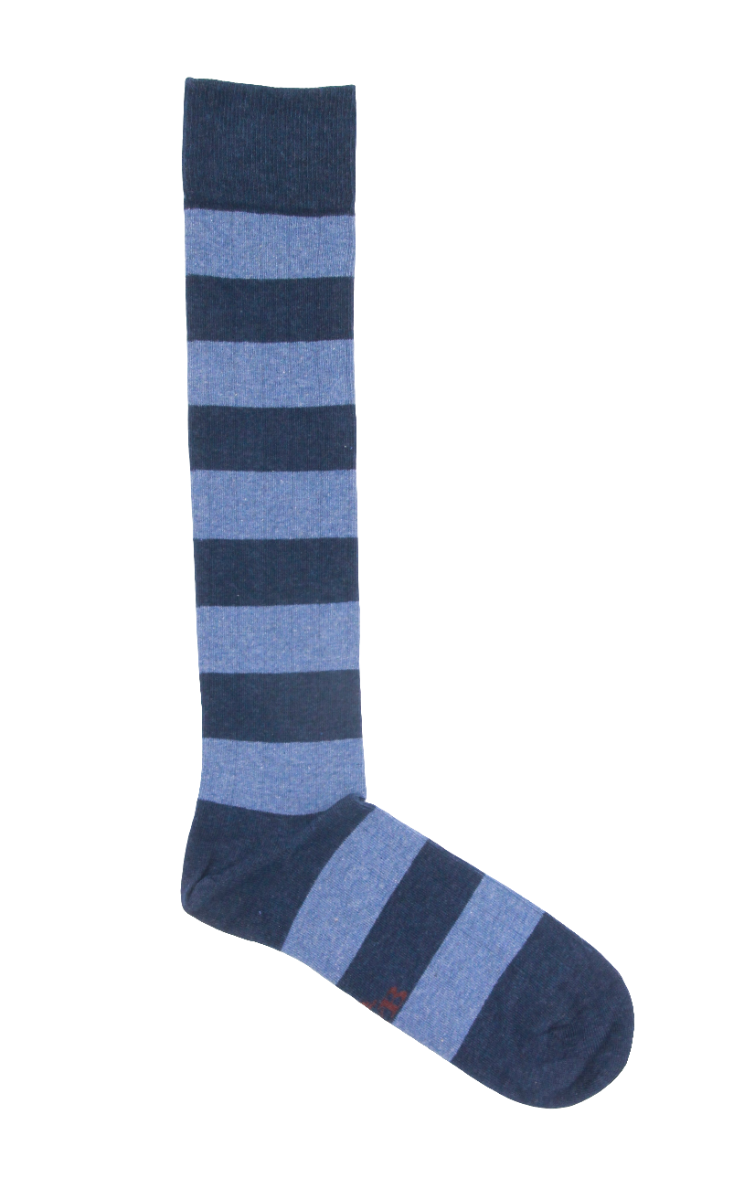 CALCETINES LARGOS CANALÉ RAYAS AZULES