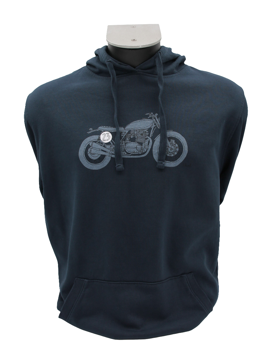 NAVY BLUE T-SHIRT EMBROIDERED LOGO