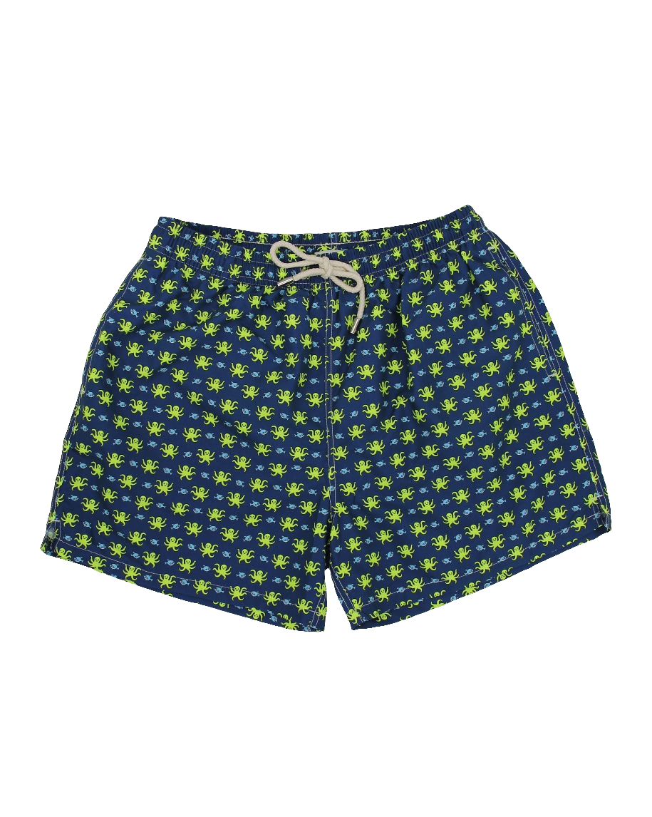 BLUE OCTOPI AND FISH SWIMSUIT