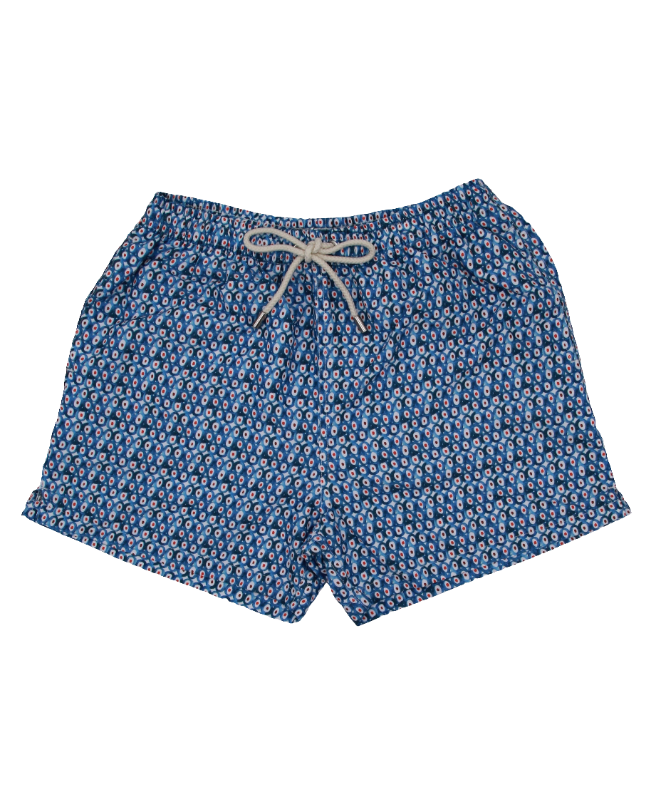 LIGHT BLUE OCTOPI SWIMSUIT WITH NAVY BACKGROUND