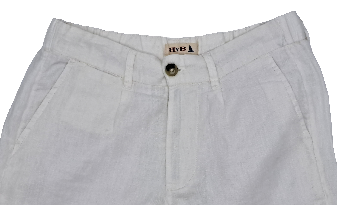 WHITE LINEN BERMUDA