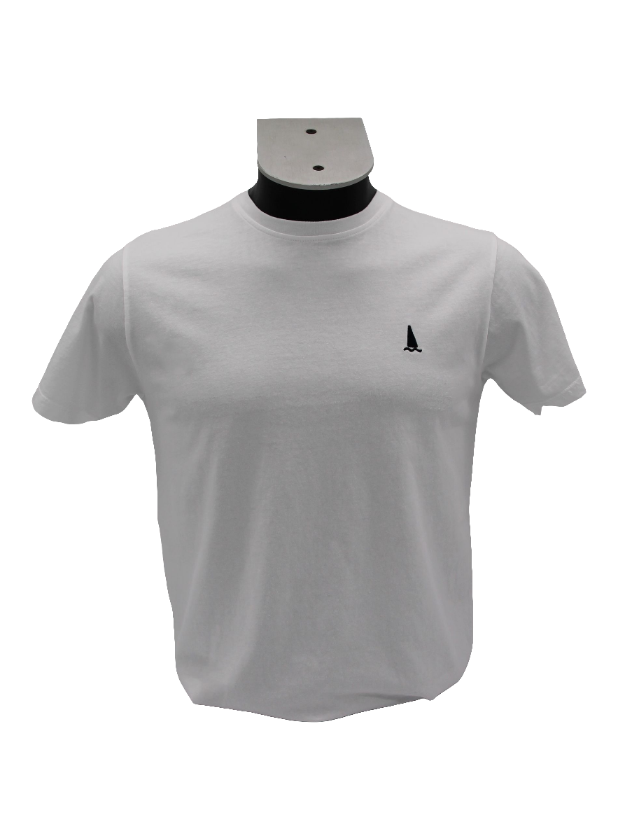 CAMISETA BLANCA LOGO BORDADO