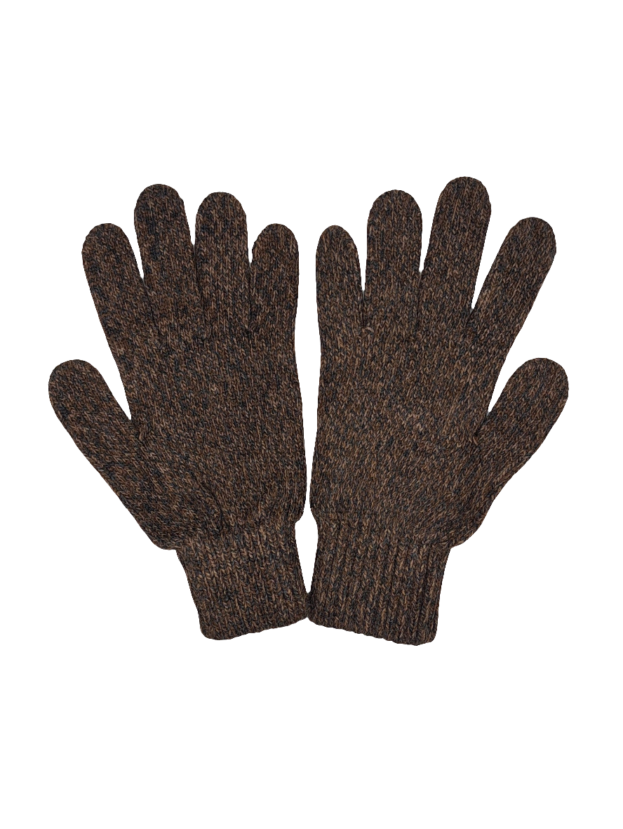 GUANTES JASPEADOS MARRONES