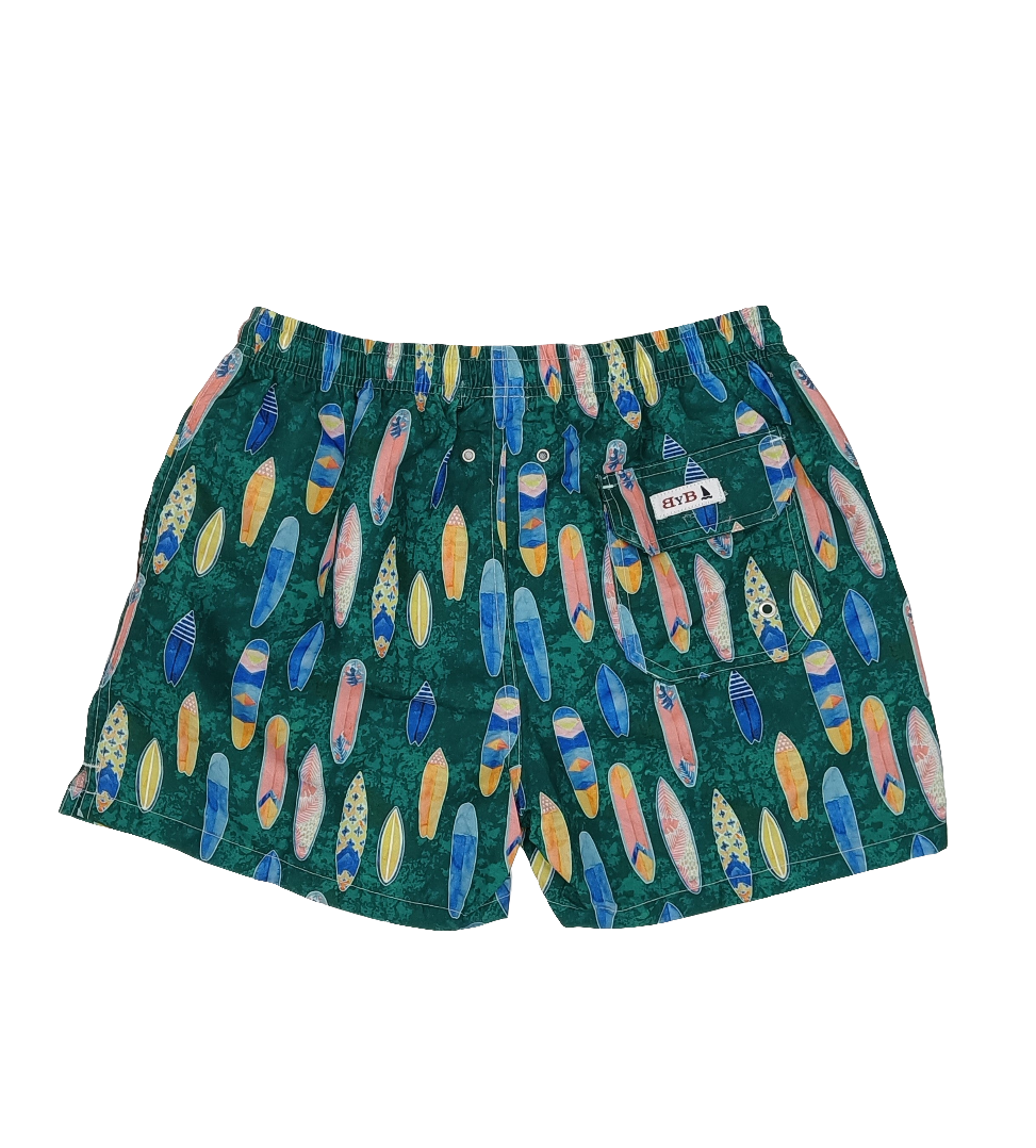 GREEN SURF BOARD SWIMSUIT