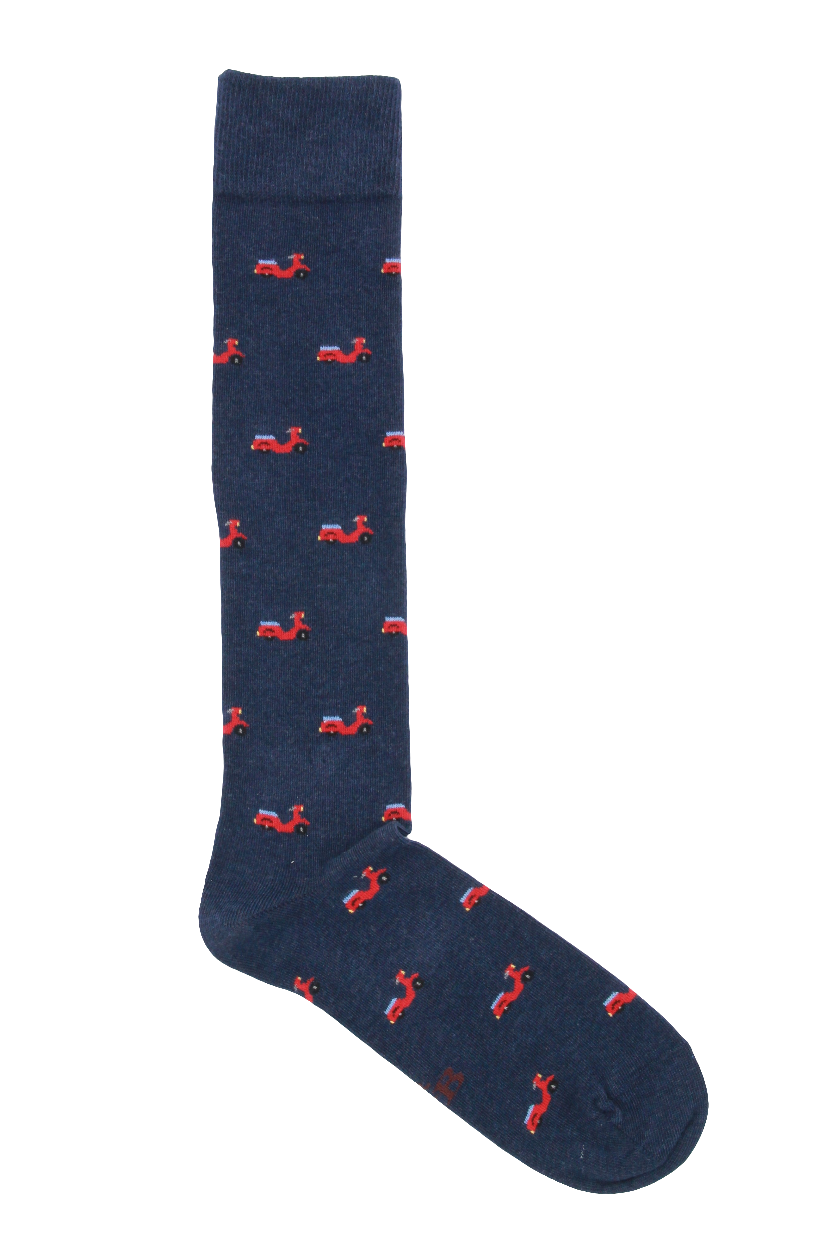 NAVY BLUE CHICKS LONG SOCKS
