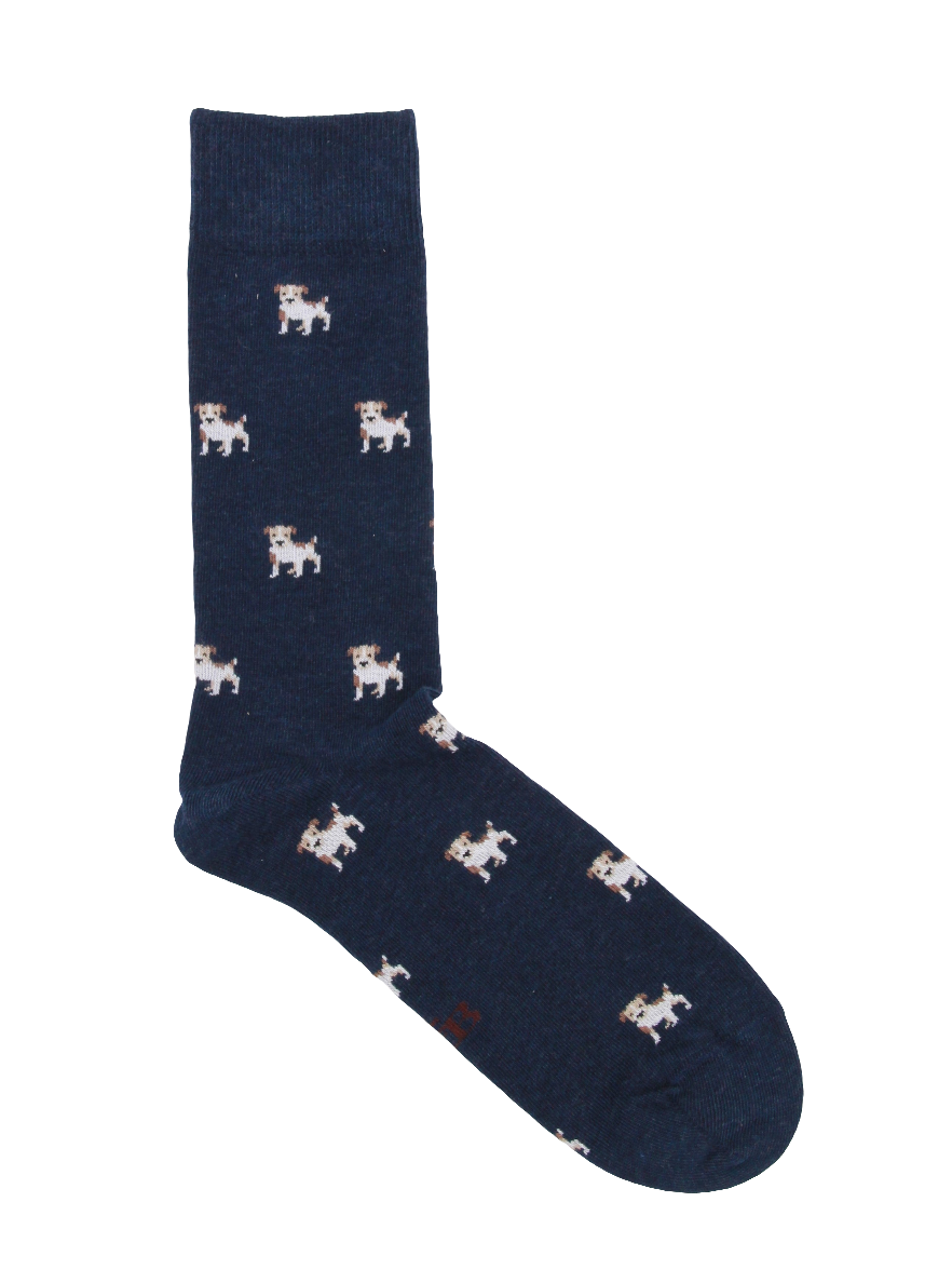 CALCETINES JACK RUSSEL AZUL MARINO