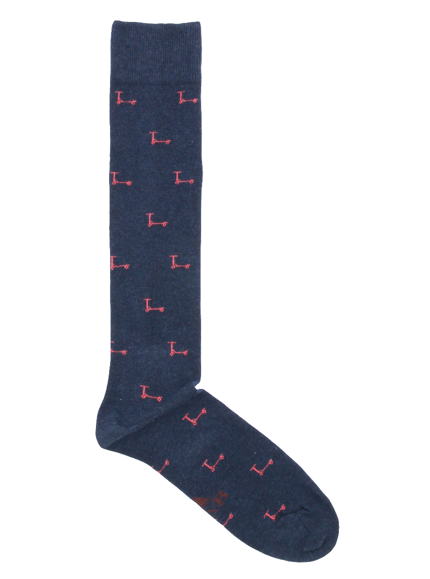 NAVY BLUE CHICKS LONG SOCKS
