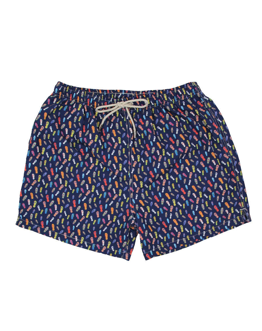 LIGHT BLUE OCTOPI SWIMSUIT WITH NAVY BACKGROUND