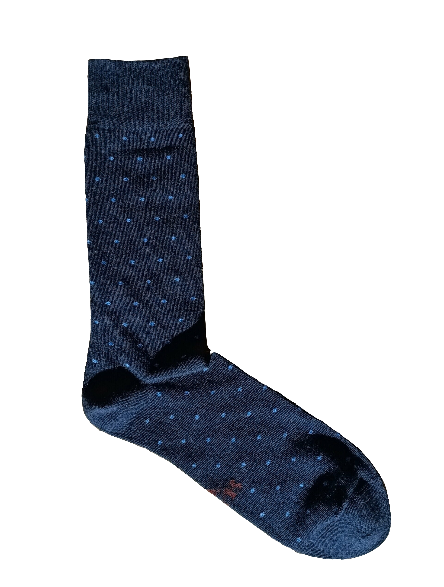 CALCETINES PUNTOS AZUL MARINO-AZULÓN