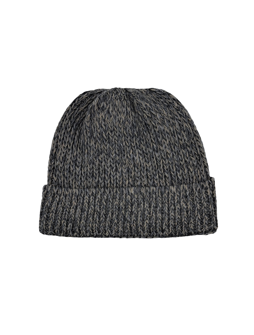GORRO JASPEADO GRIS - BEIGE