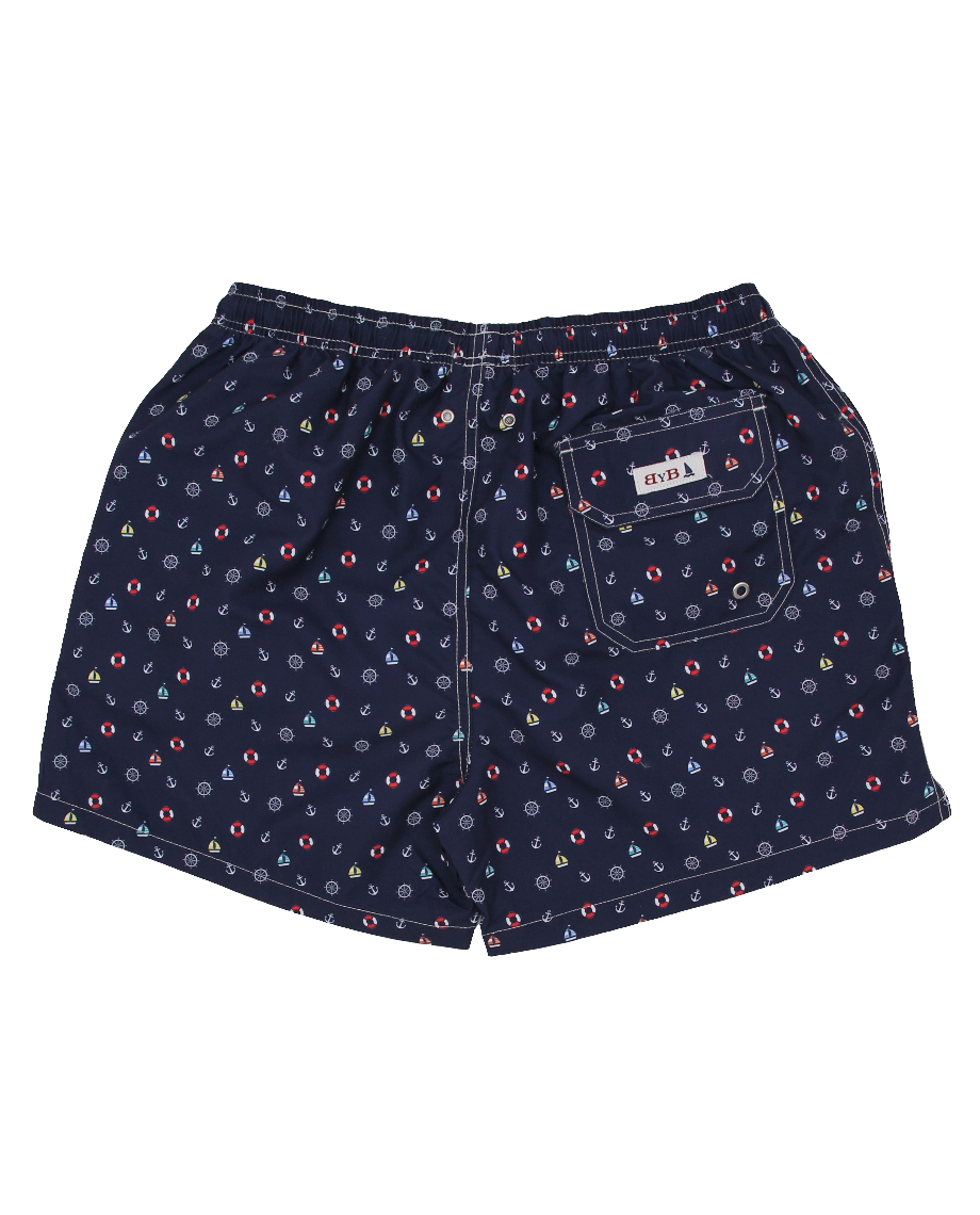 LIGHT BLUE OCTOPI SWIMSUIT WITH NAVY BACKGROUND