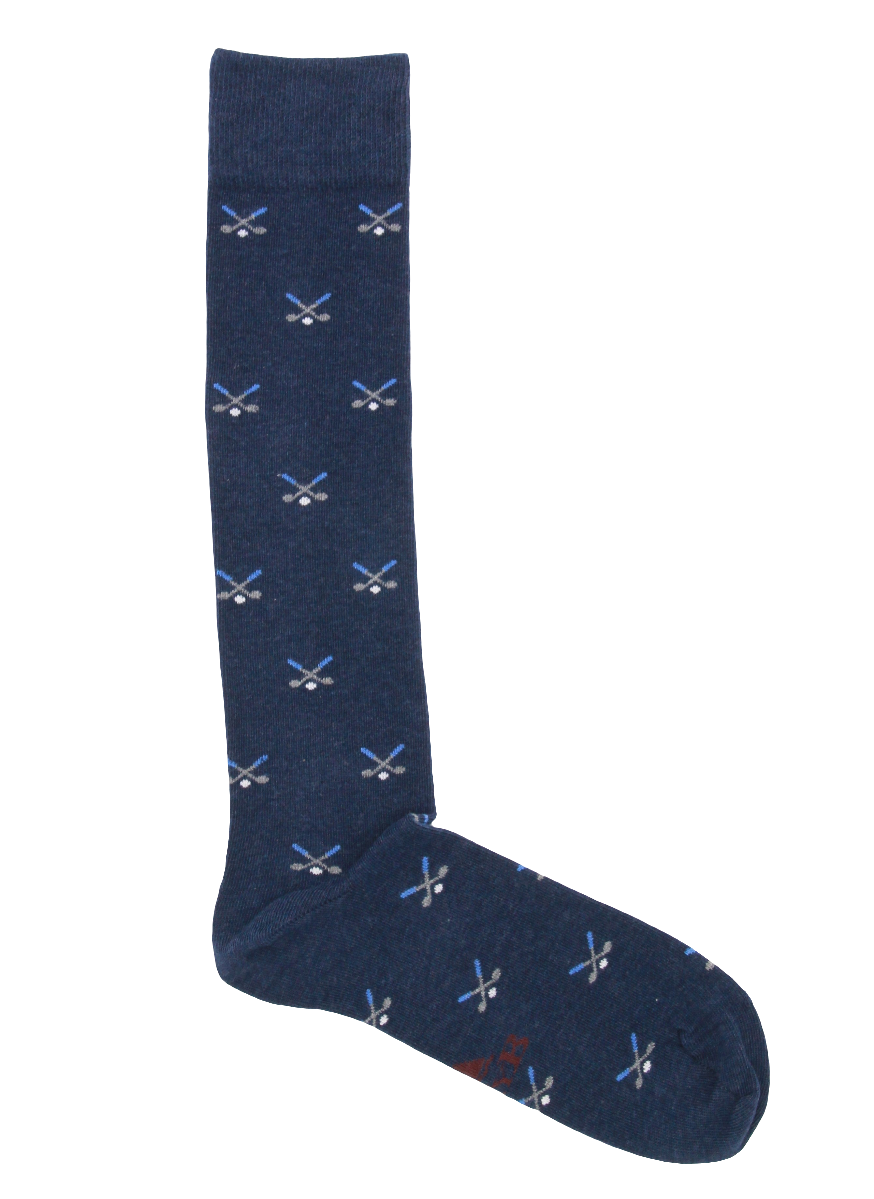 NAVY BLUE CHICKS LONG SOCKS