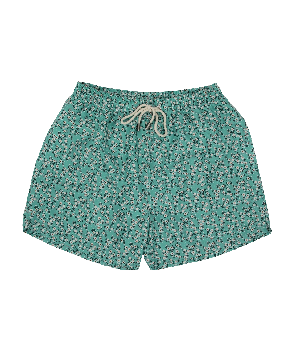 GREEN FLOWER SWIMSUIT