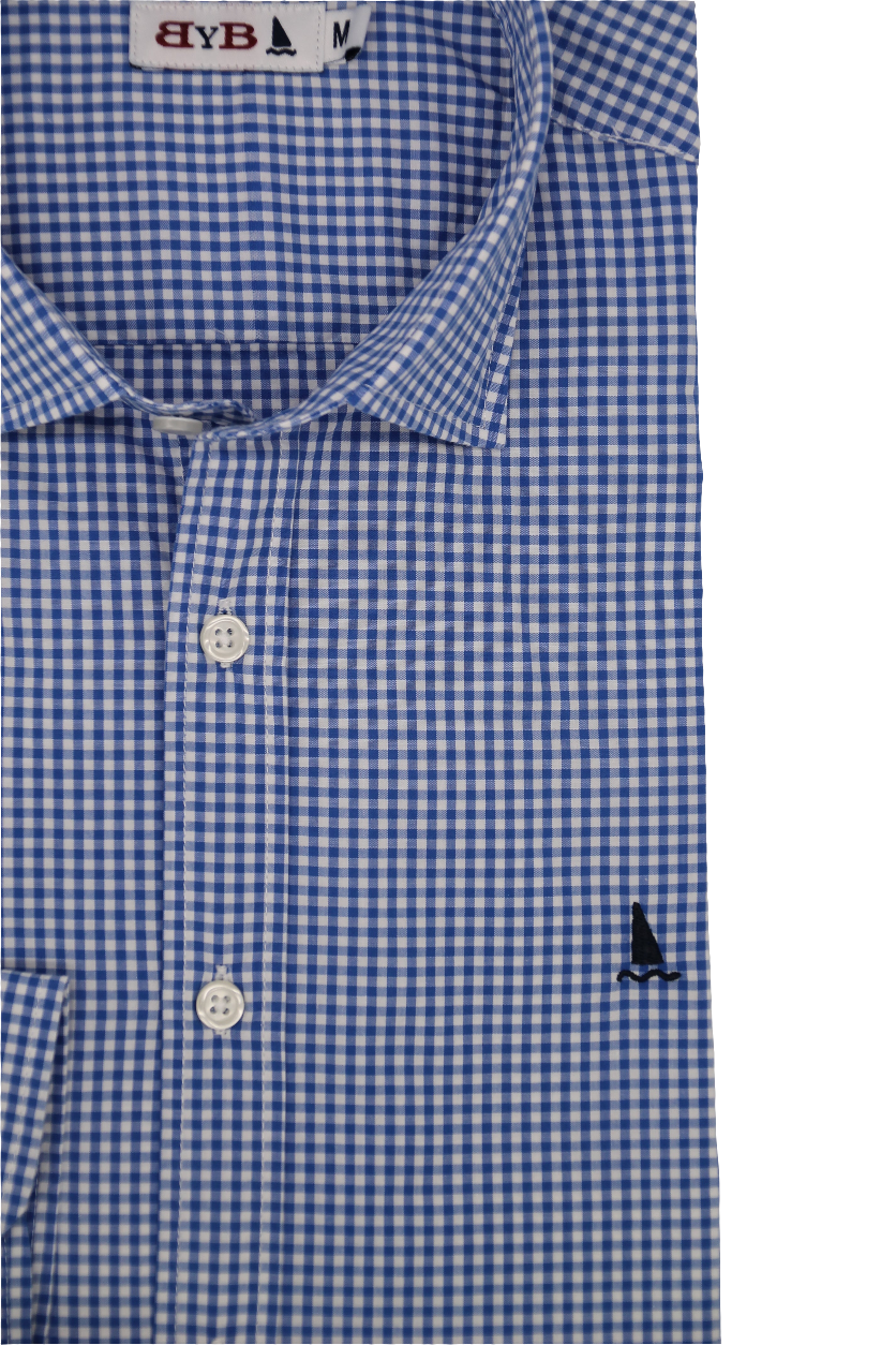 CAMISA CUADRO VICHY AZULÓN
