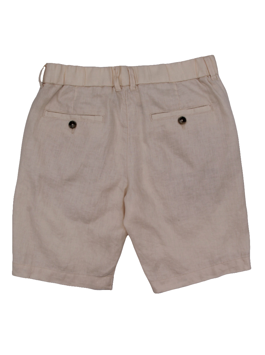 Beige linen Bermuda