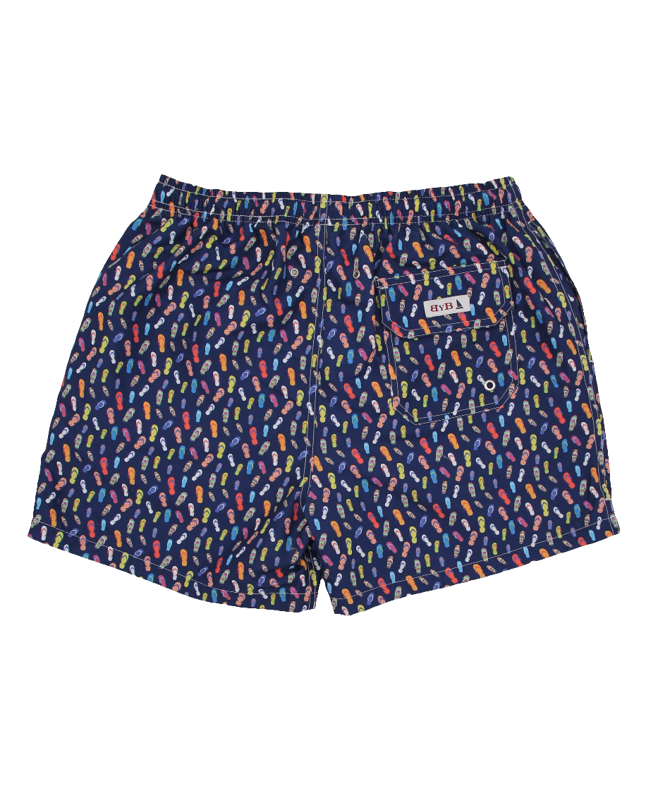LIGHT BLUE OCTOPI SWIMSUIT WITH NAVY BACKGROUND
