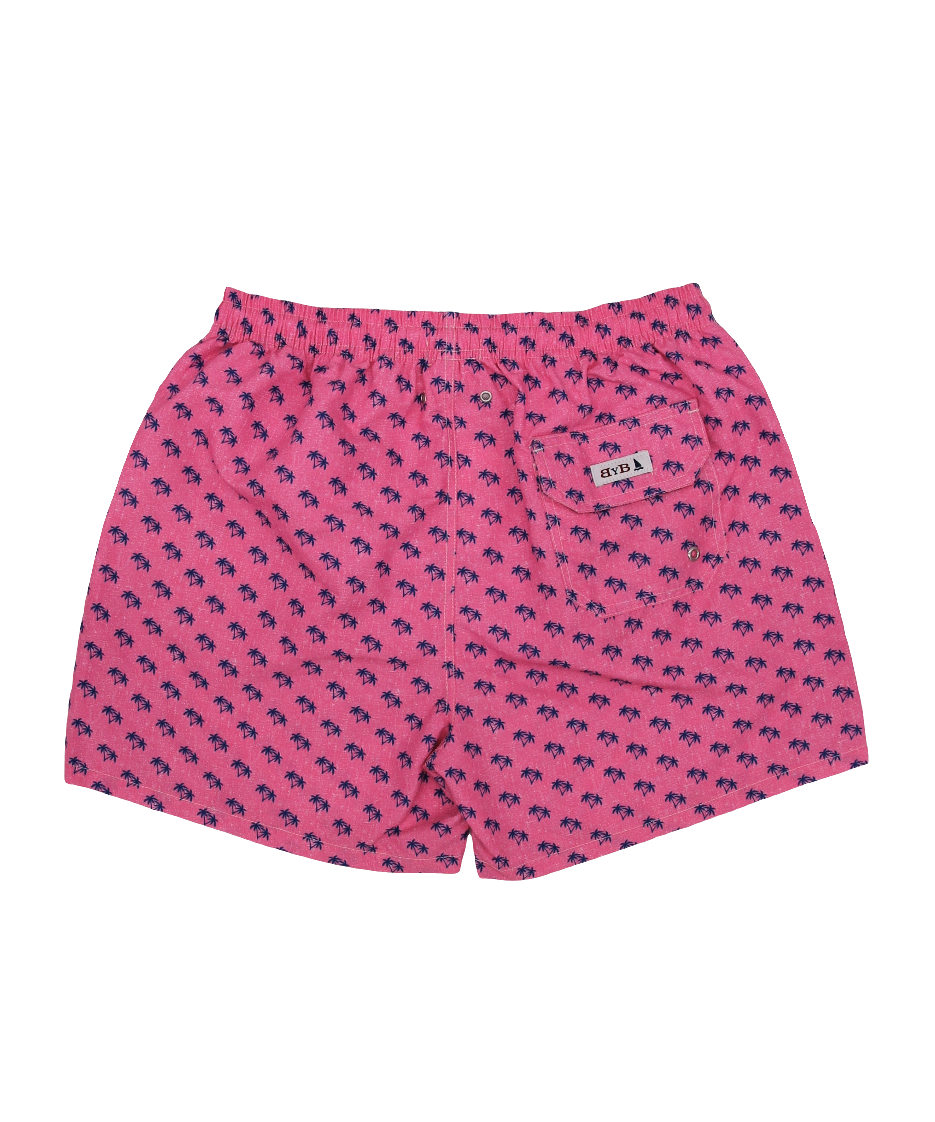PINK PALM TREE SWIMSUIT