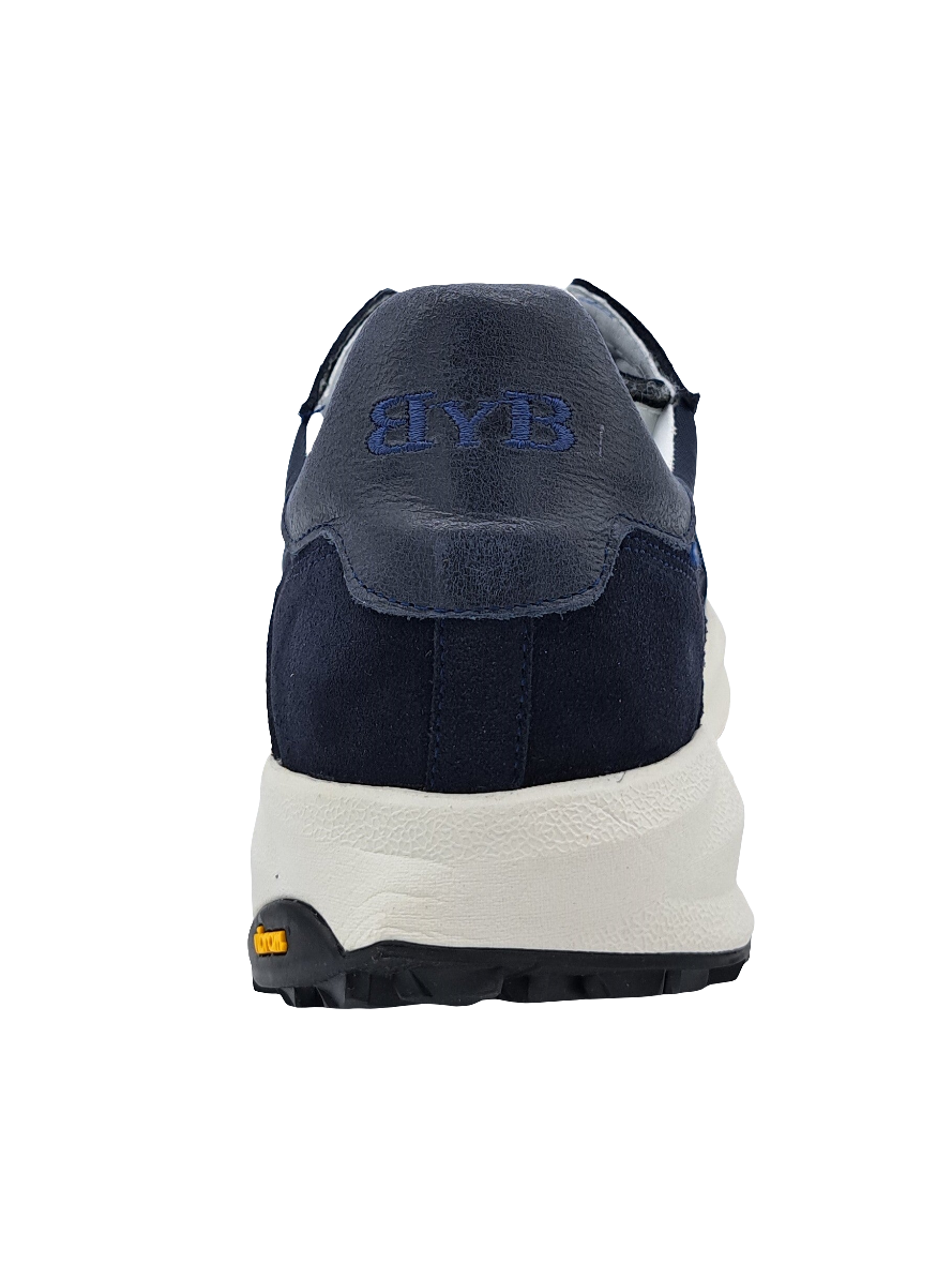 NAVY BLUE T-SHIRT EMBROIDERED LOGO