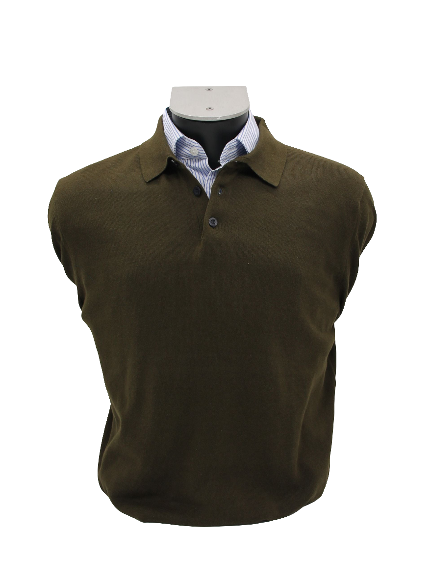 JERSEY VERDE OSCURO CON BOTONES