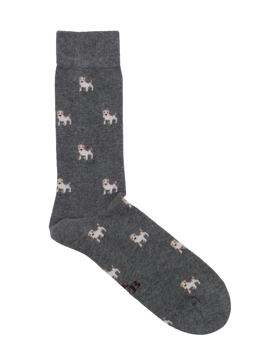 CALCETINES JACK RUSSEL GRIS