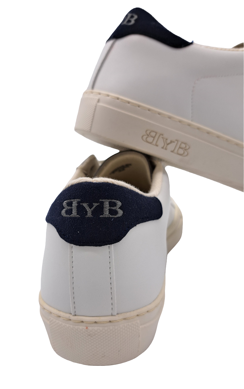 NAVY BLUE T-SHIRT EMBROIDERED LOGO