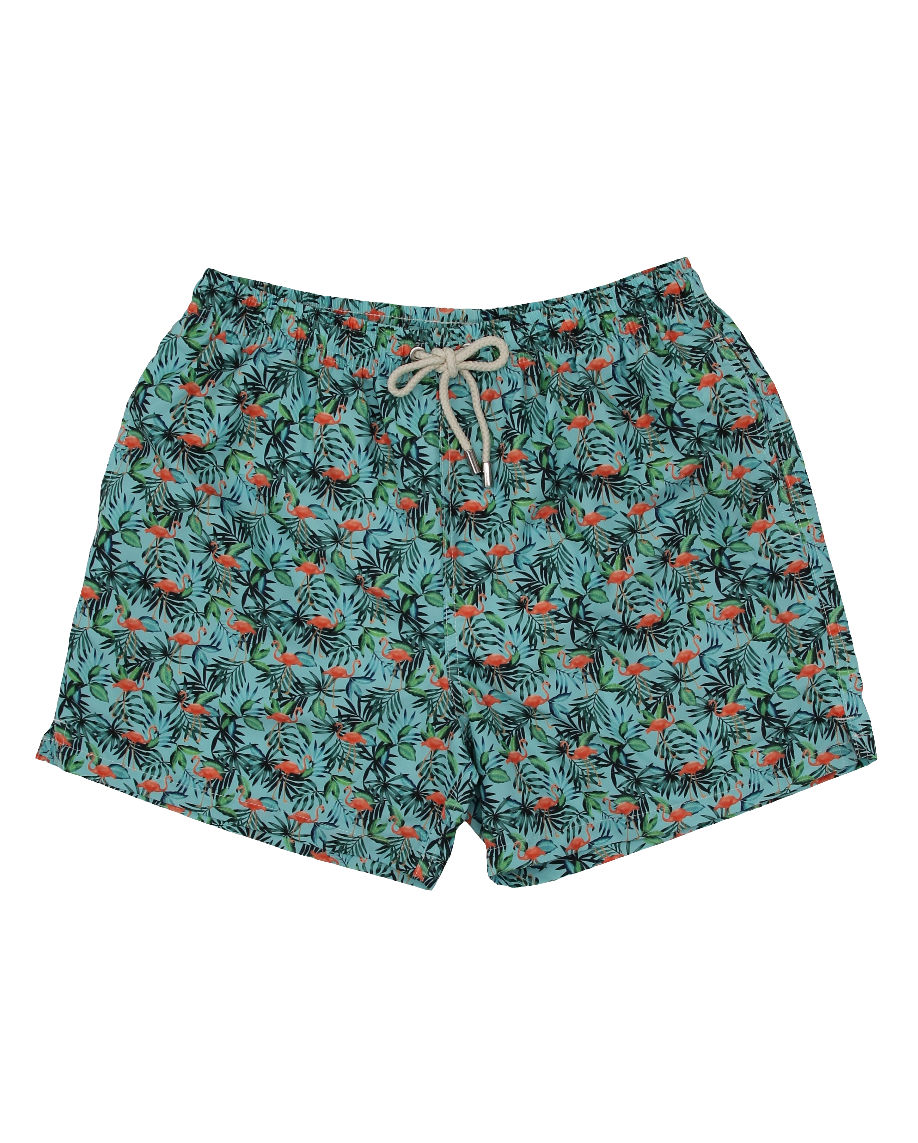 LIGHT BLUE OCTOPI SWIMSUIT WITH NAVY BACKGROUND